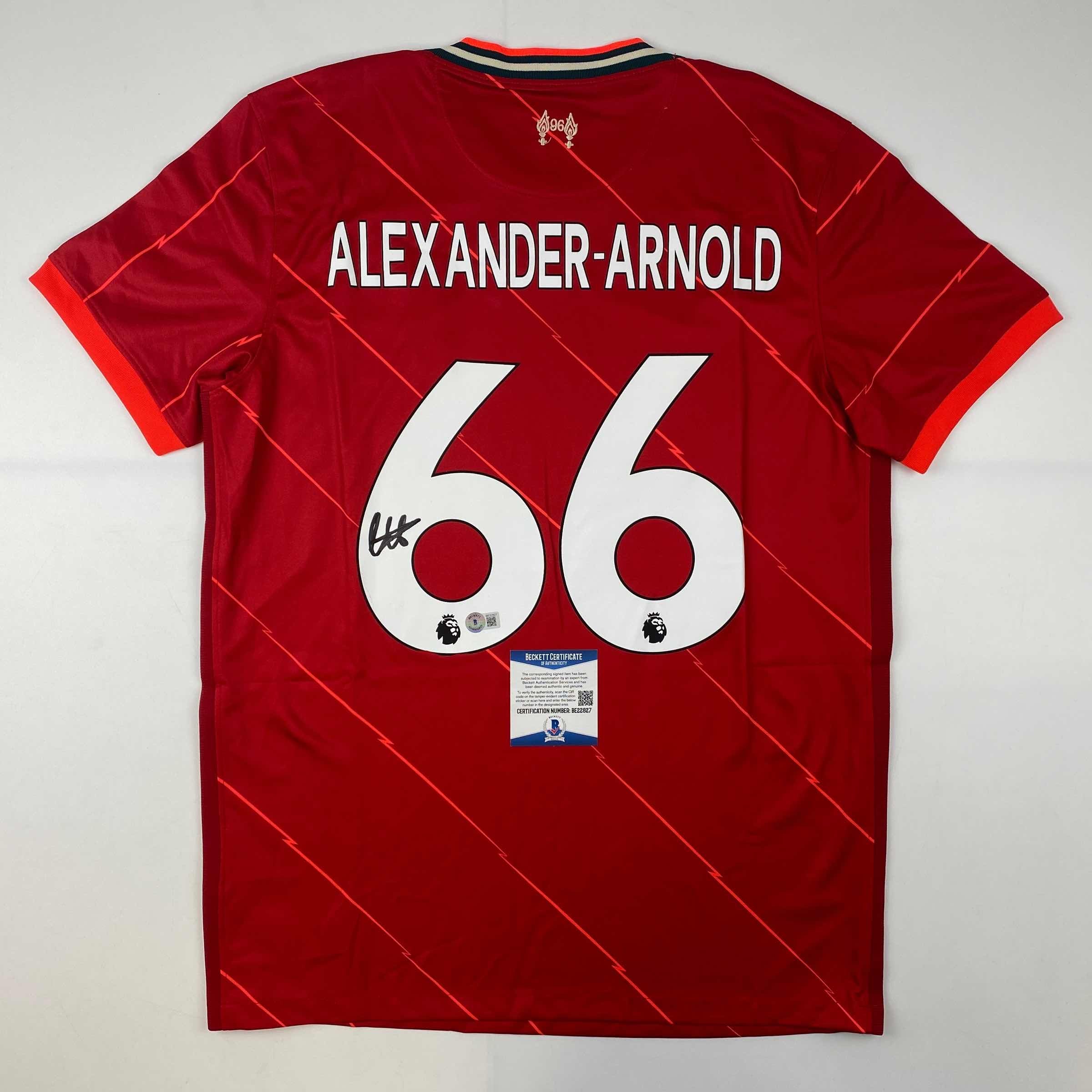 Autographed/Signed Trent Alexander Arnold Liverpool 2022-23 Red Soccer Jersey Beckett BAS COA