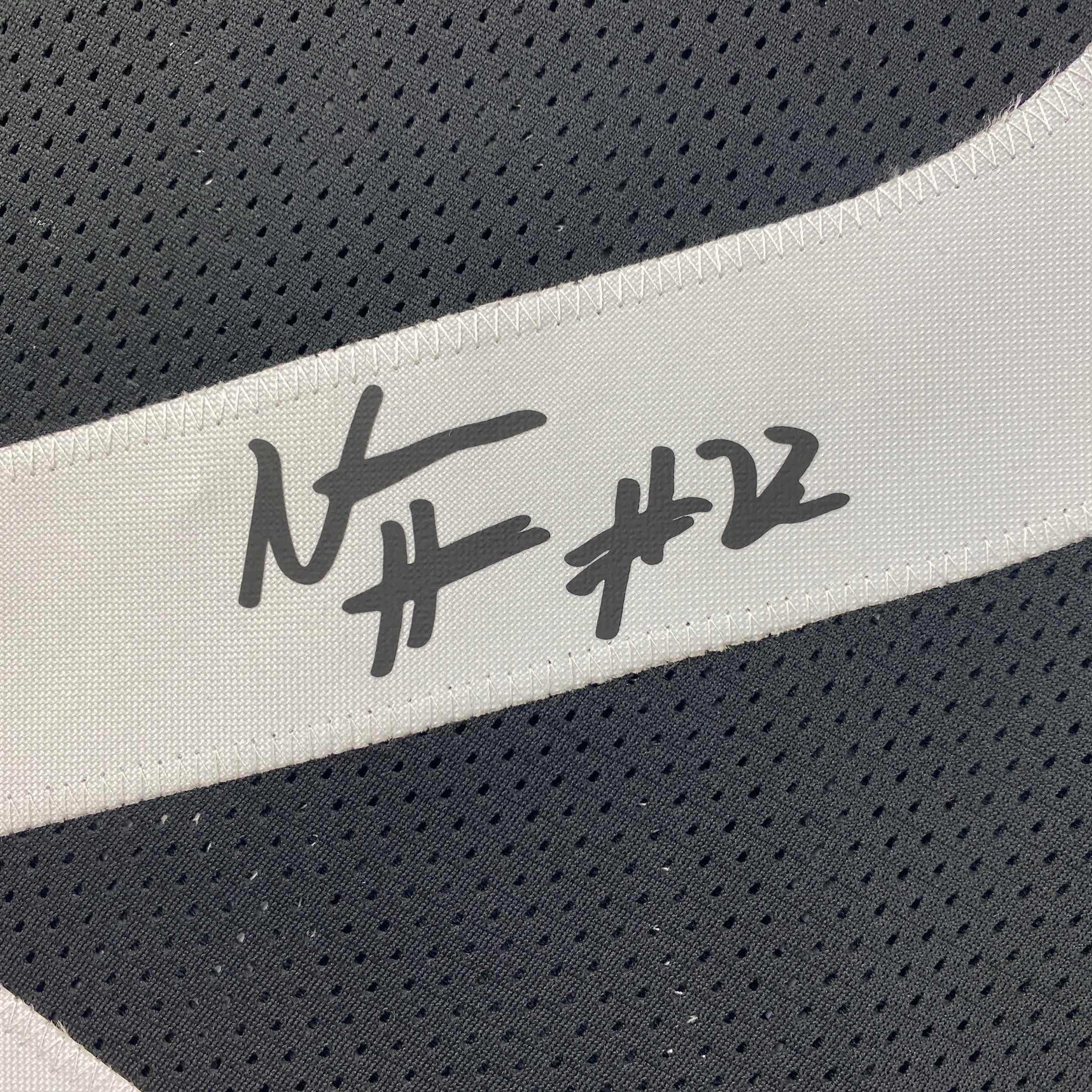 Facsimile Autographed Najee Harris Pittsburgh Black Reprint Laser Auto Football Jersey Size Men's XL