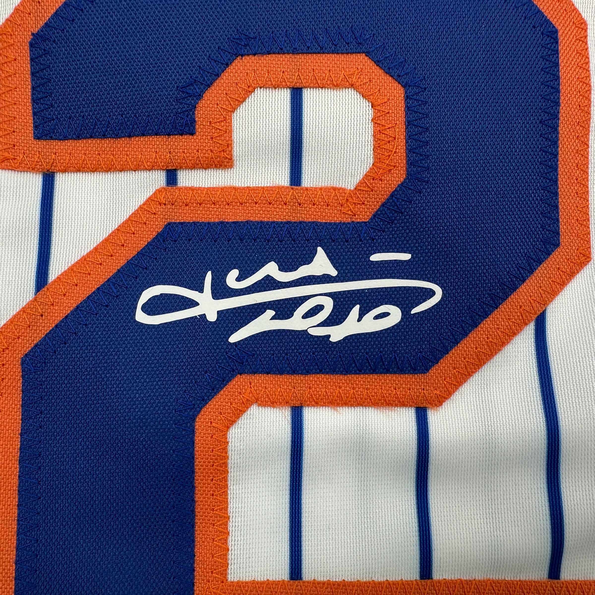 Facsimile Autographed Juan Soto New York Pinstripe Reprint Laser Auto Baseball Jersey Size Men's XL