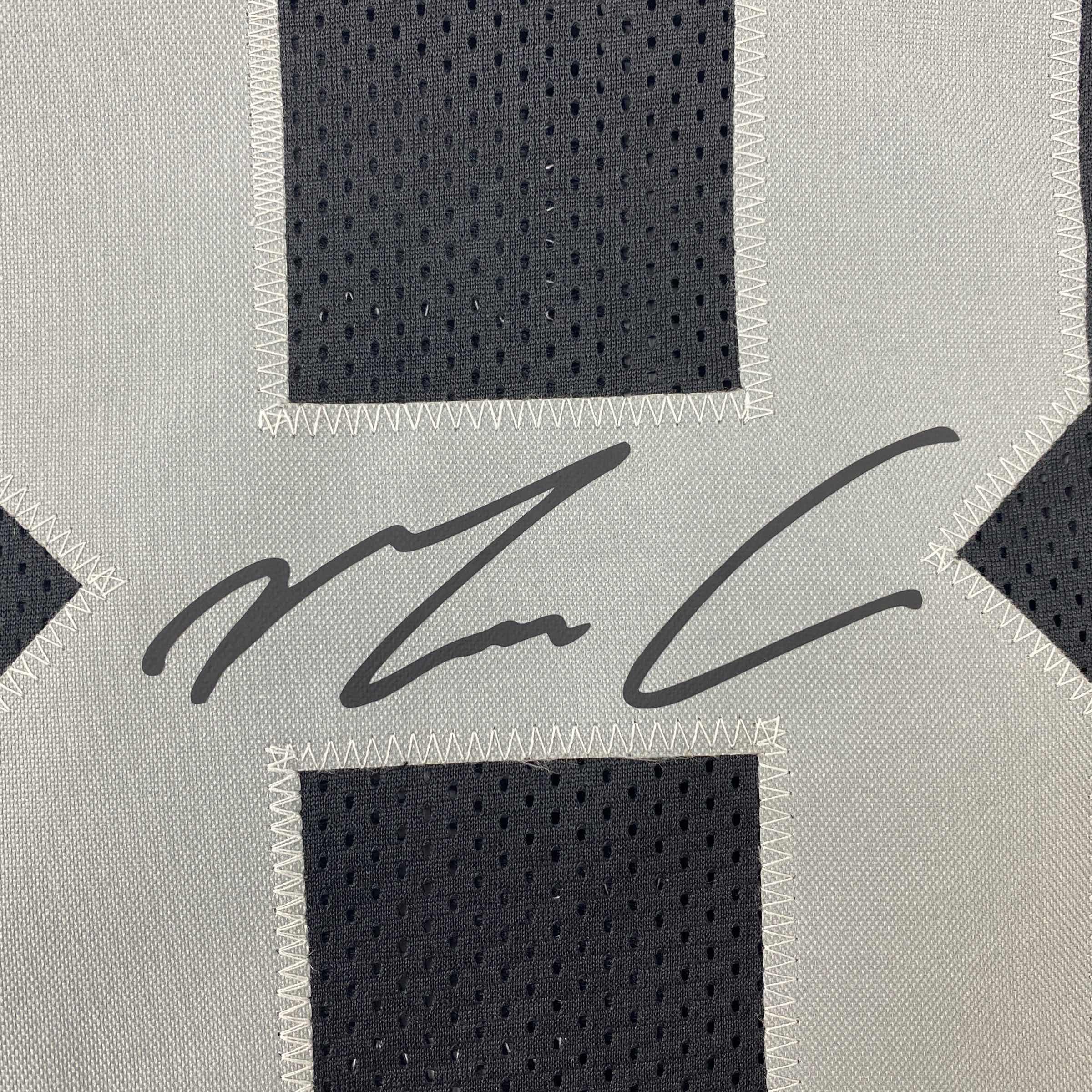Facsimile Autographed Maxx Crosby Oakland Las Vegas Black Reprint Laser Auto Football Jersey Size Men's XL