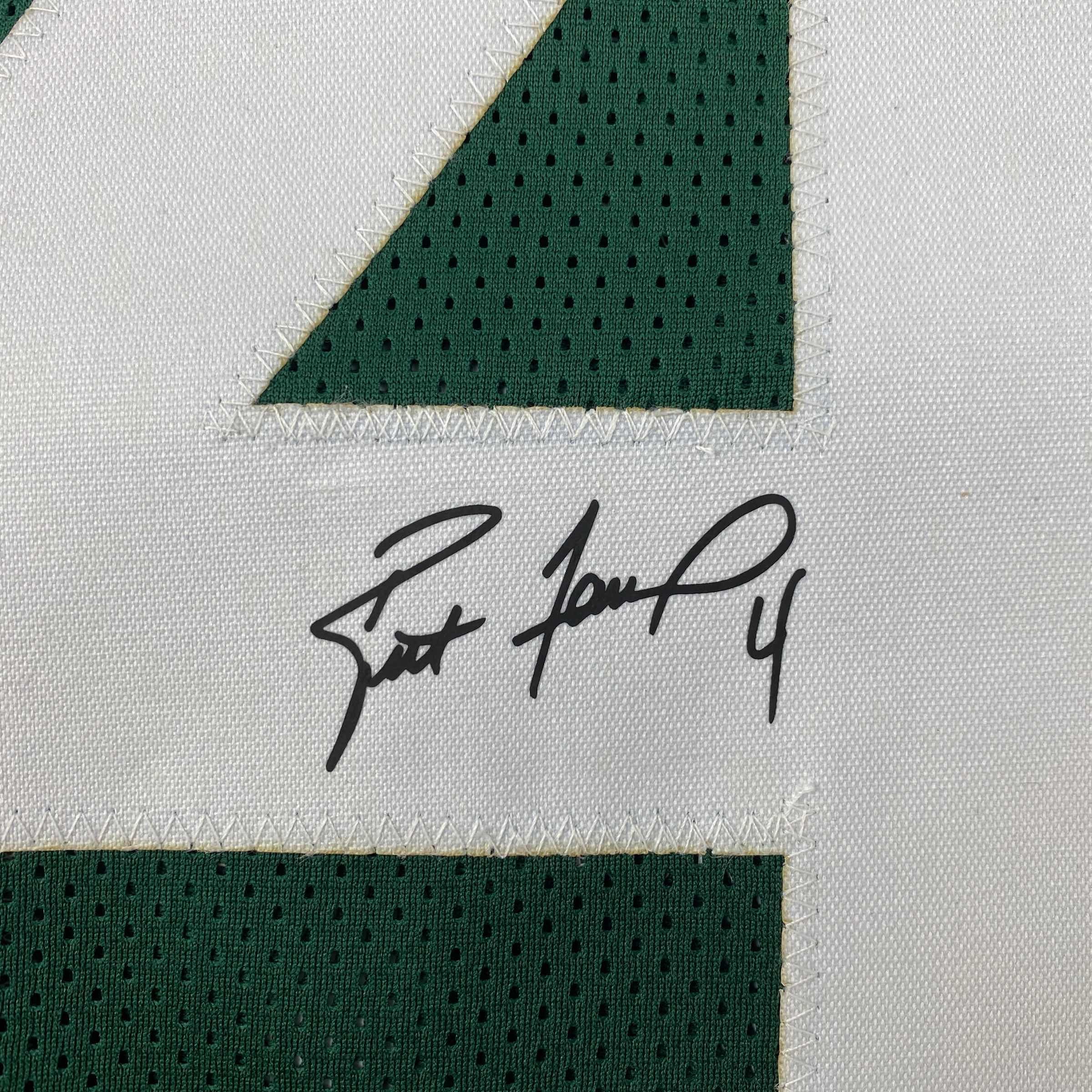 Facsimile Autographed Brett Favre Green Bay Green Reprint Laser Auto Football Jersey Size Men's XL