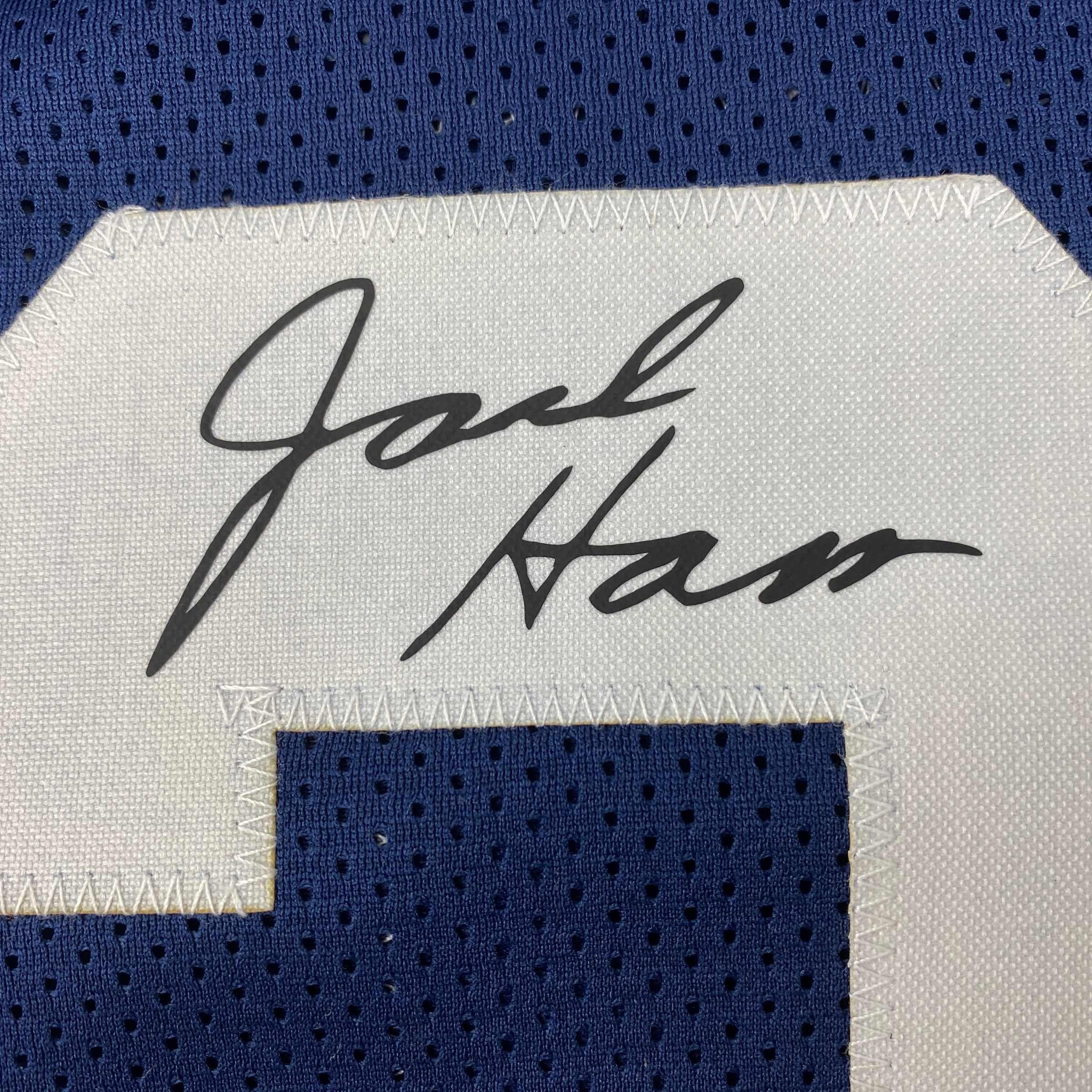 Facsimile Autographed Jack Ham Penn State Blue Reprint Laser Auto College Football Jersey Size Men's XL
