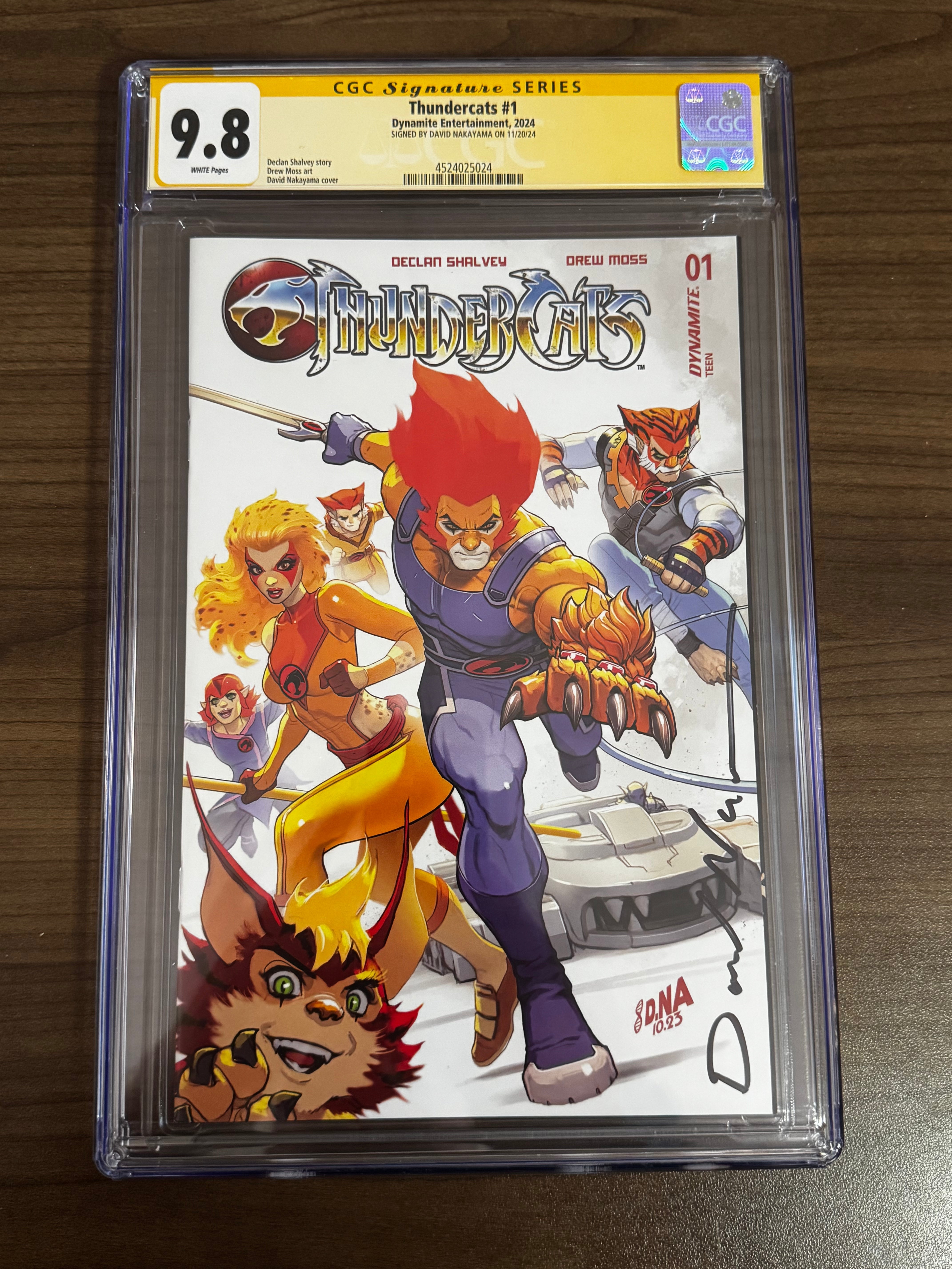 THUNDERCATS #1 [SIGNED] DAVID NAKAYAMA VAR CGC 9.8 SS YELLOW LABEL [IN STOCK]