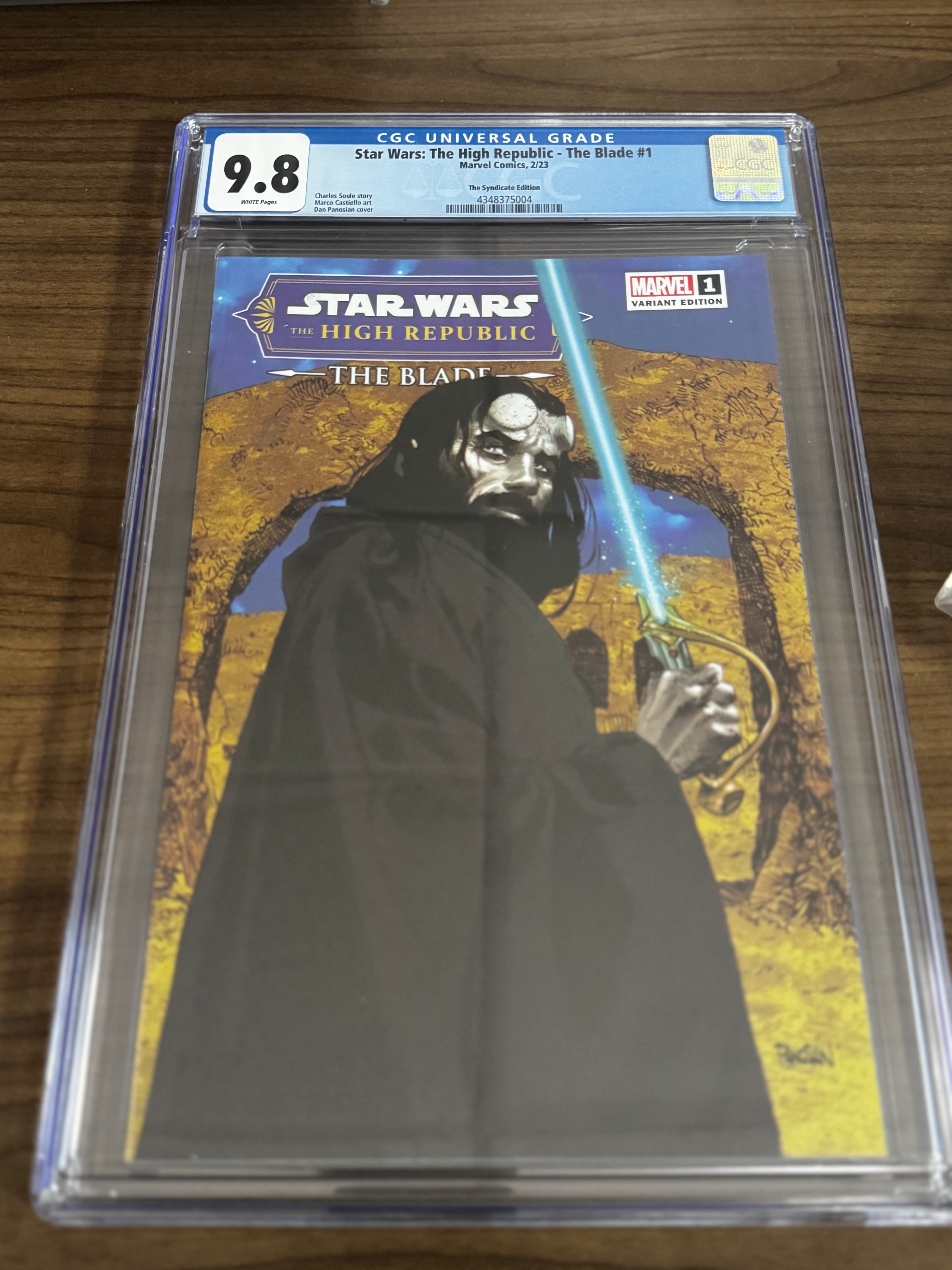 STAR WARS THE HIGH REPBULIC THE BLADE #1 DAN PANOSIAN EXCLUSIVE VAR CGC 9.8 BLUE LABEL [IN STOCK]