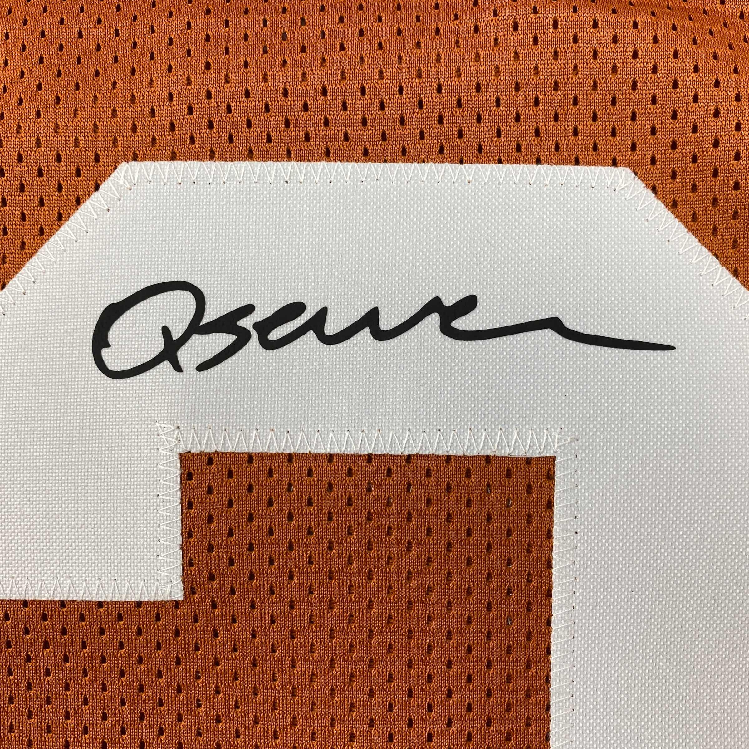 Facsimile Autographed Quinn Ewers Texas Orange Reprint Laser Auto College Football Jersey Size Men's XL