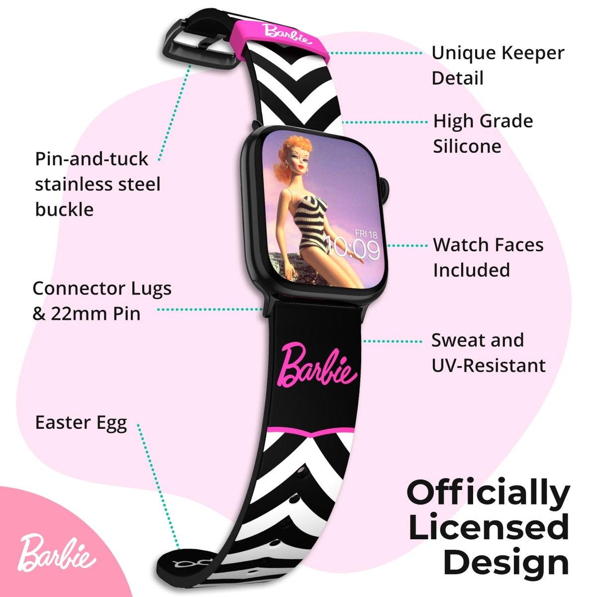 Barbie - 1959 Smartwatch Band