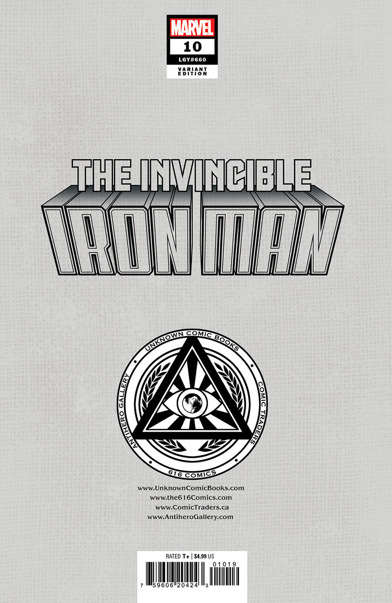 INVINCIBLE IRON MAN #10 [FALL] UNKNOWN COMICS NATHAN SZERDY EXCLUSIVE VIRGIN VAR (09/27/2023)