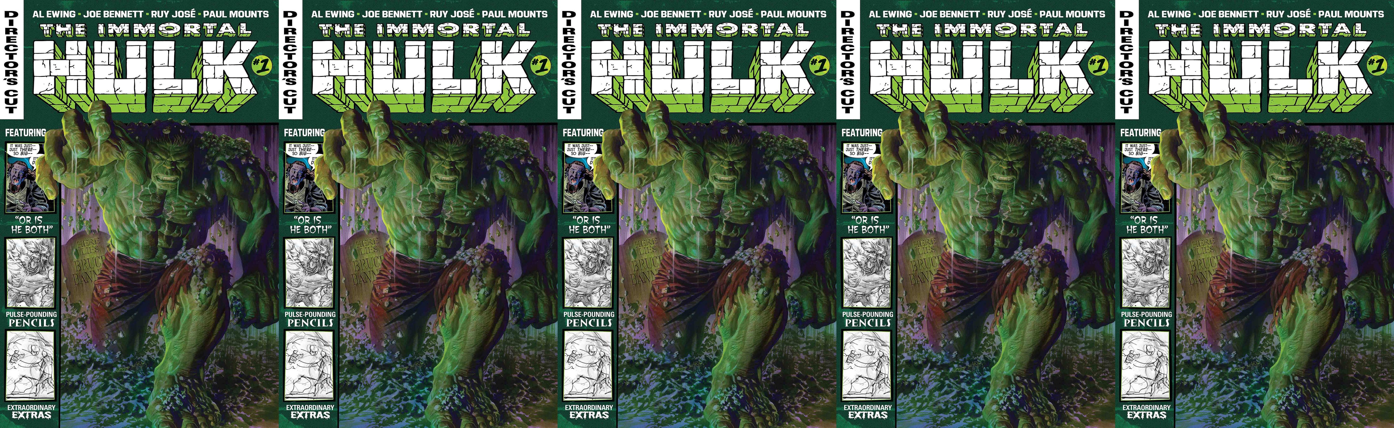 IMMORTAL HULK DIRECTORS CUT #1 (OF 6) Alex Ross (08/14/2019) MARVEL