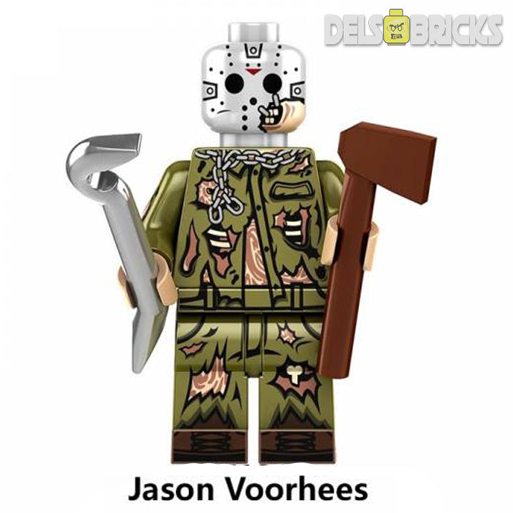 Jason Voorhees Friday The 13th Lego Minifigures Custom Horror Toys 2