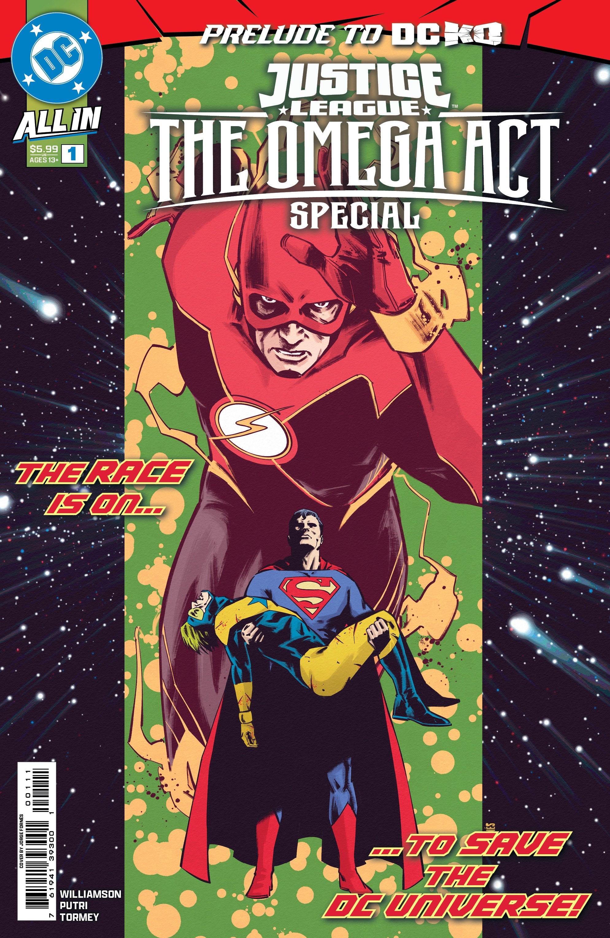 Justice League The Omega Act Special #1 (One Shot) A Jorge Fornes Joshua Williamson  Dc K.O. (10/01/2025) Dc