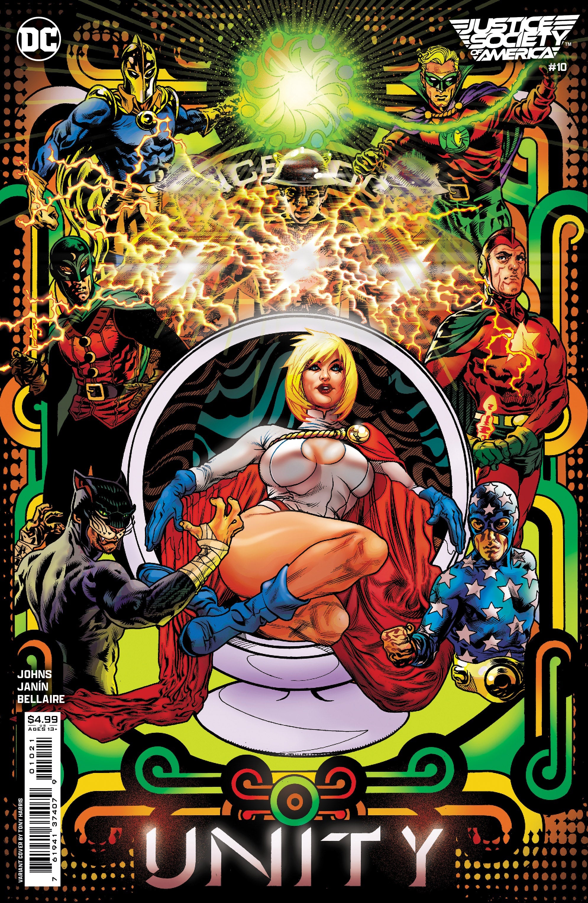 Justice Society Of America #10 (Of 12) B Tony Harris Card Stock Variant (07/03/2024) Dc