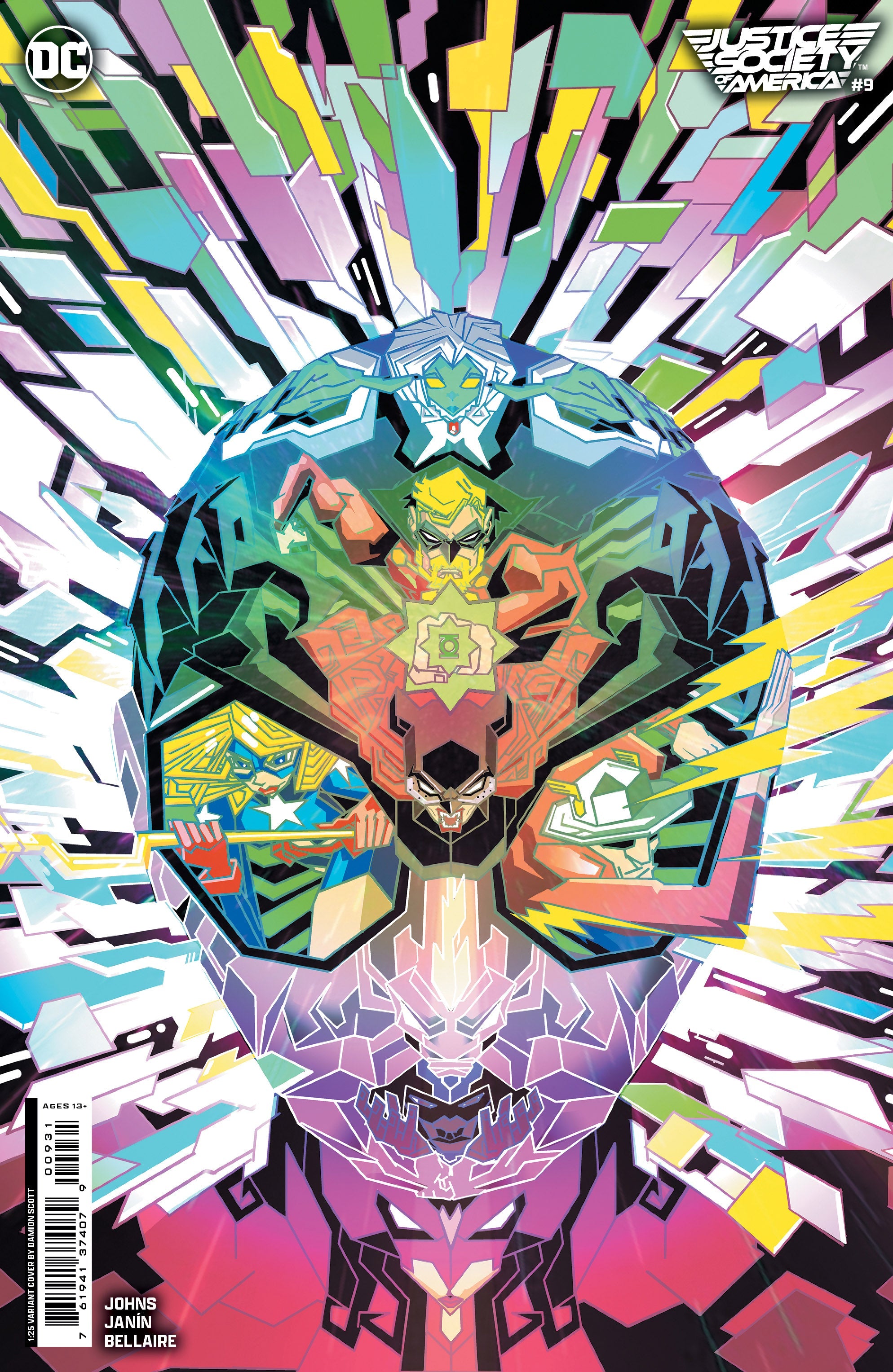 Justice Society Of America #9 (Of 12) C 1:25 Damion Scott Card Stock Variant (03/19/2024) Dc