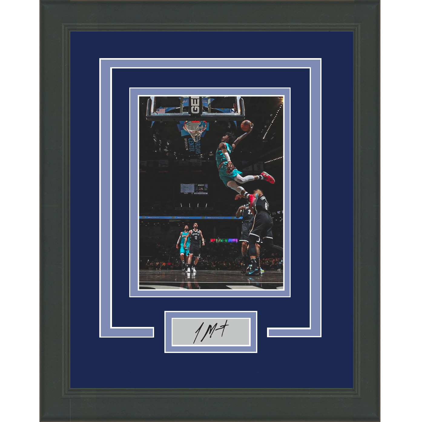 Framed Ja Morant Facsimile Laser Engraved Signature Auto Memphis Grizzlies 11x14 Basketball Photo #2