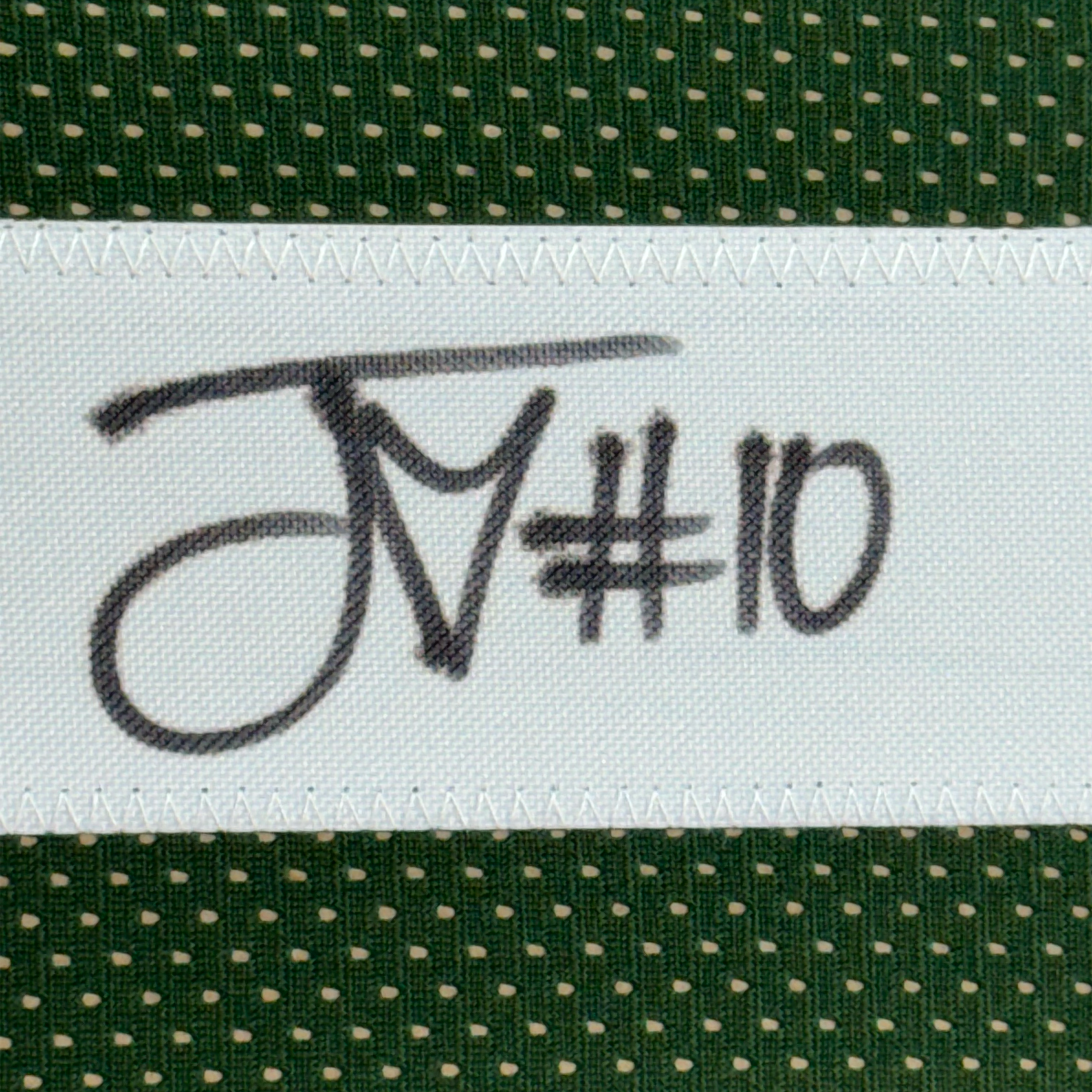Framed Autographed/Signed Jordan Love 35x39 Green Bay Green Football Jersey Beckett BAS COA