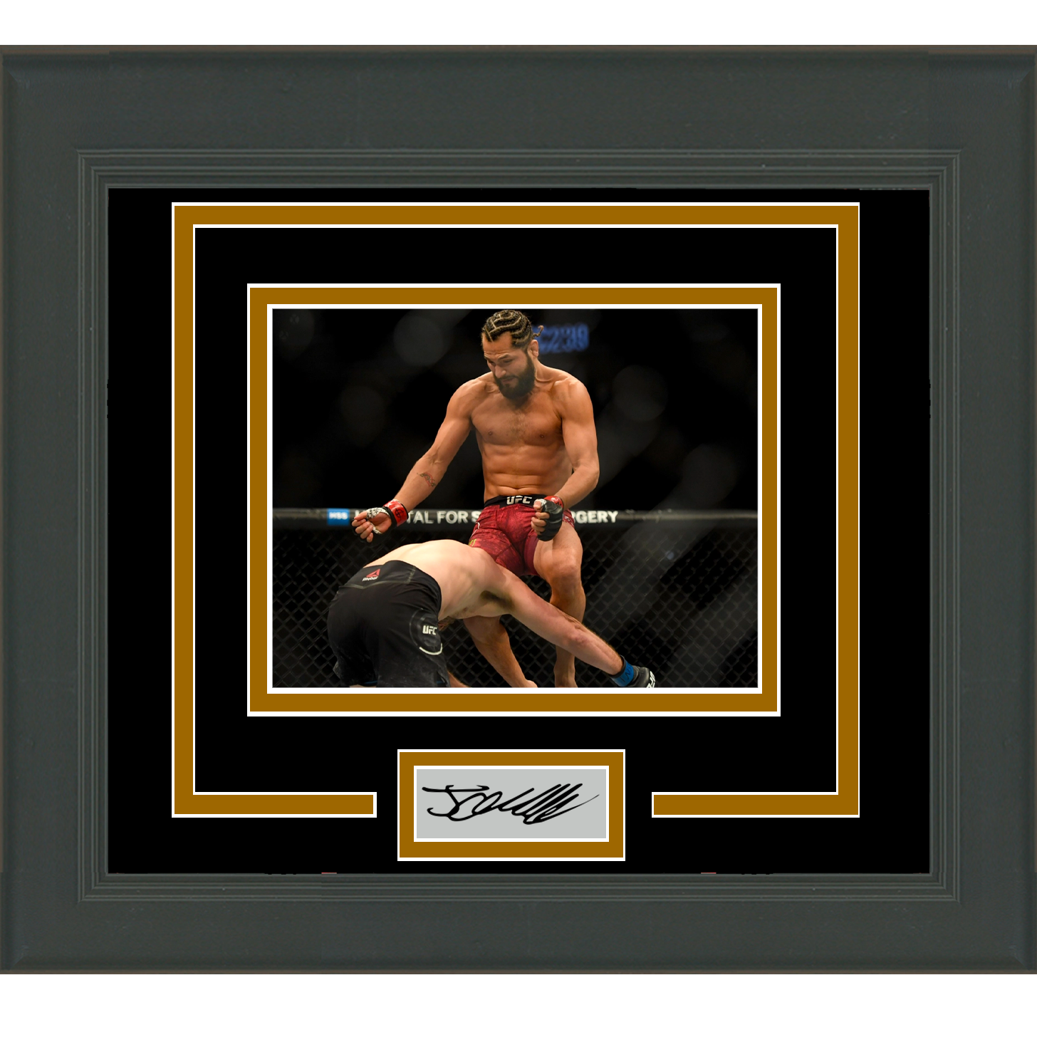 Framed Jorge Masvidal Facsimile Laser Engraved Signature Auto UFC 11x14 Photo