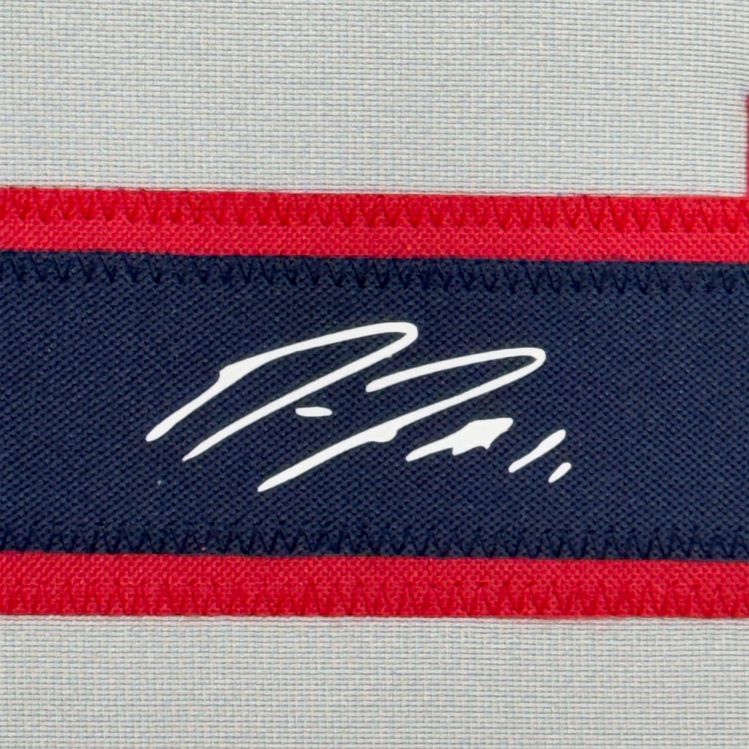 Framed Facsimile Autographed Jose Ramirez 35x39 Cleveland Grey Reprint Laser Auto Baseball Jersey