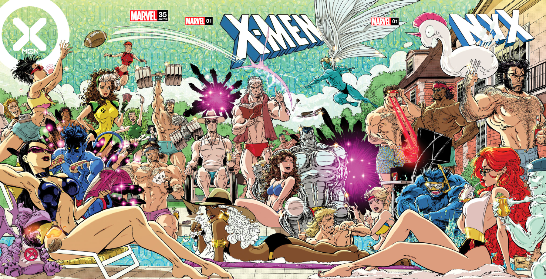 X-MEN #1 UNKNOWN COMICS KAARE ANDREWS EXCLUSIVE CONNECTING VAR [FHX] (07/10/2024)