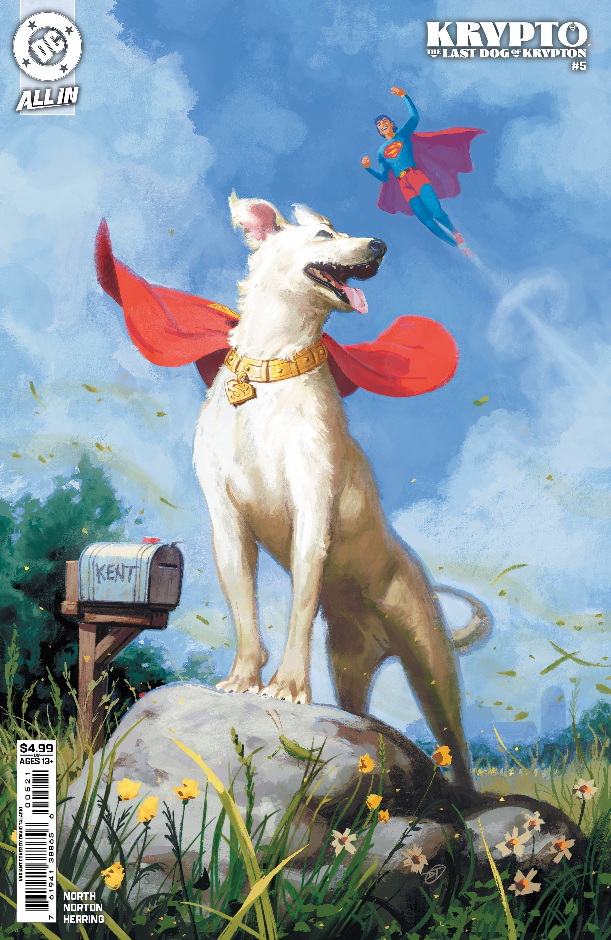 Krypto The Last Dog Of Krypton #5 (Of 5) B David Talaski Variant (10/15/2025) Dc
