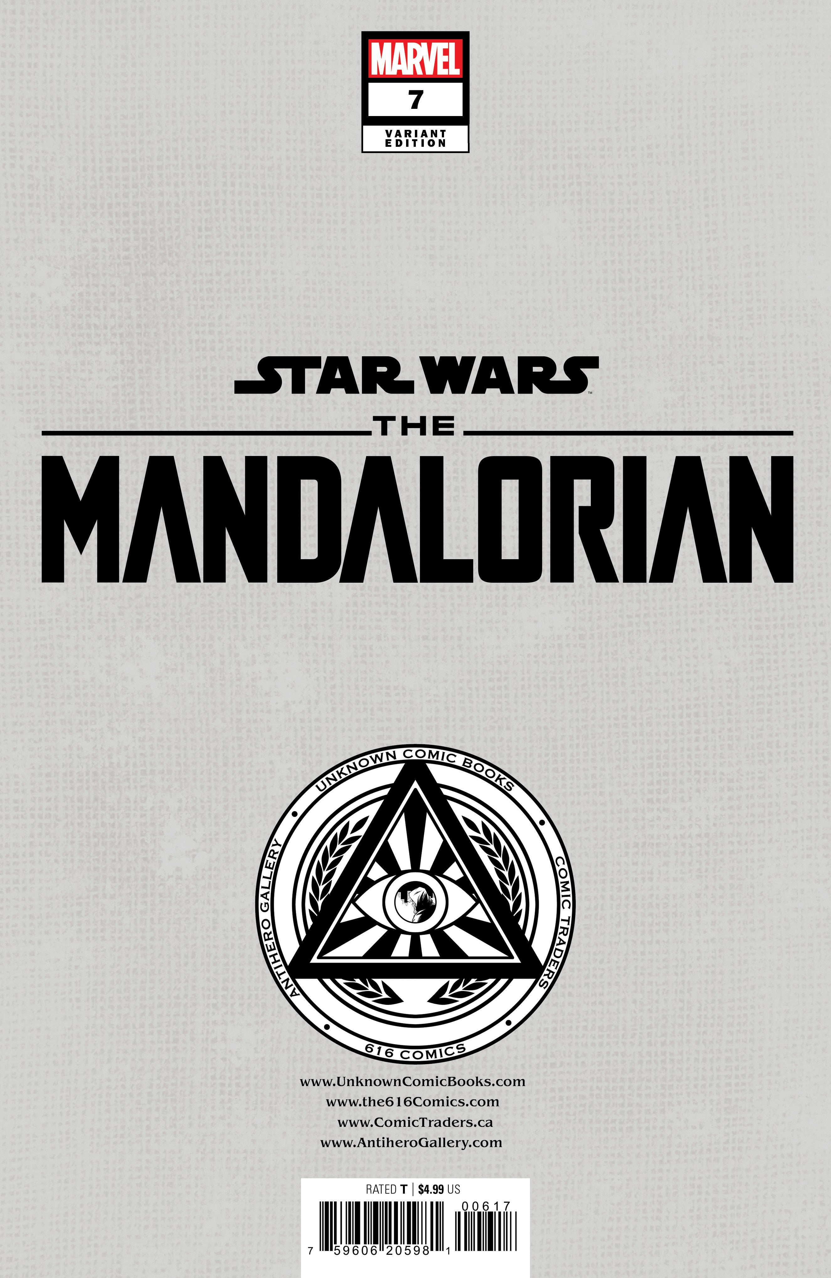 [2 PACK] STAR WARS: THE MANDALORIAN SEASON 2 #7 UNKNOWN COMICS MICO SUAYAN EXCLUSIVE VAR (12/27/2023)