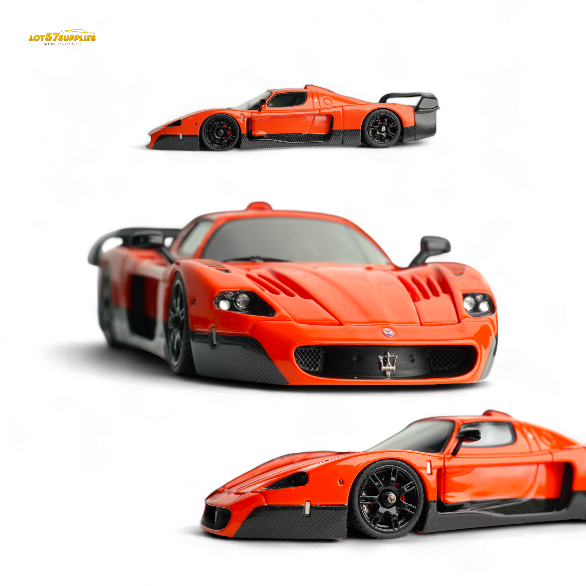 YM Model Maseti MC12 Stradale Corsa 2-Tone Orange - Carbon FIber - Resin 1:64