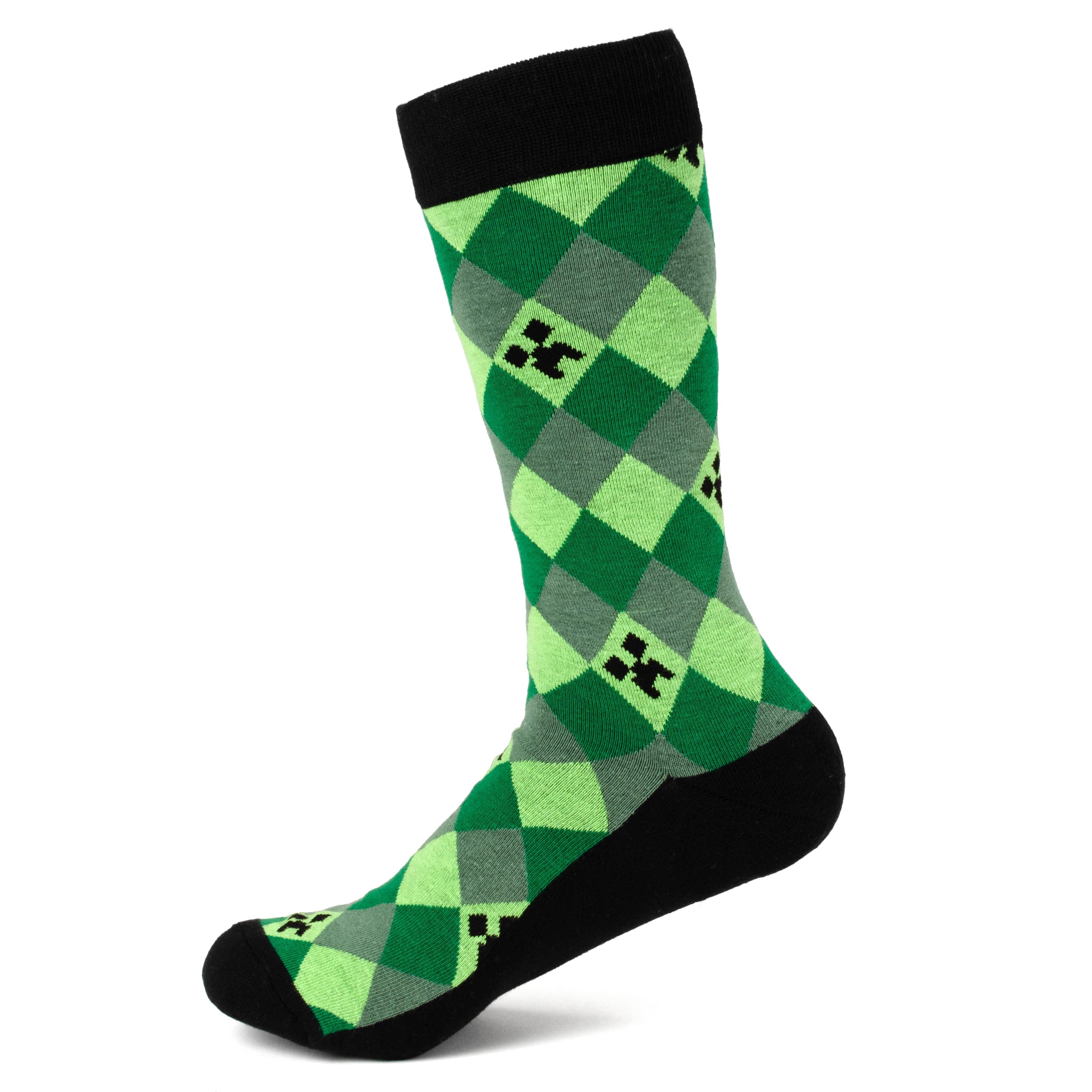 Minecraft Creeper Men's Sock Set – 3 Pairs