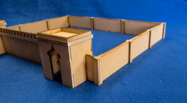 28mm Temple Walls (MDF) - 28MMDF160-2