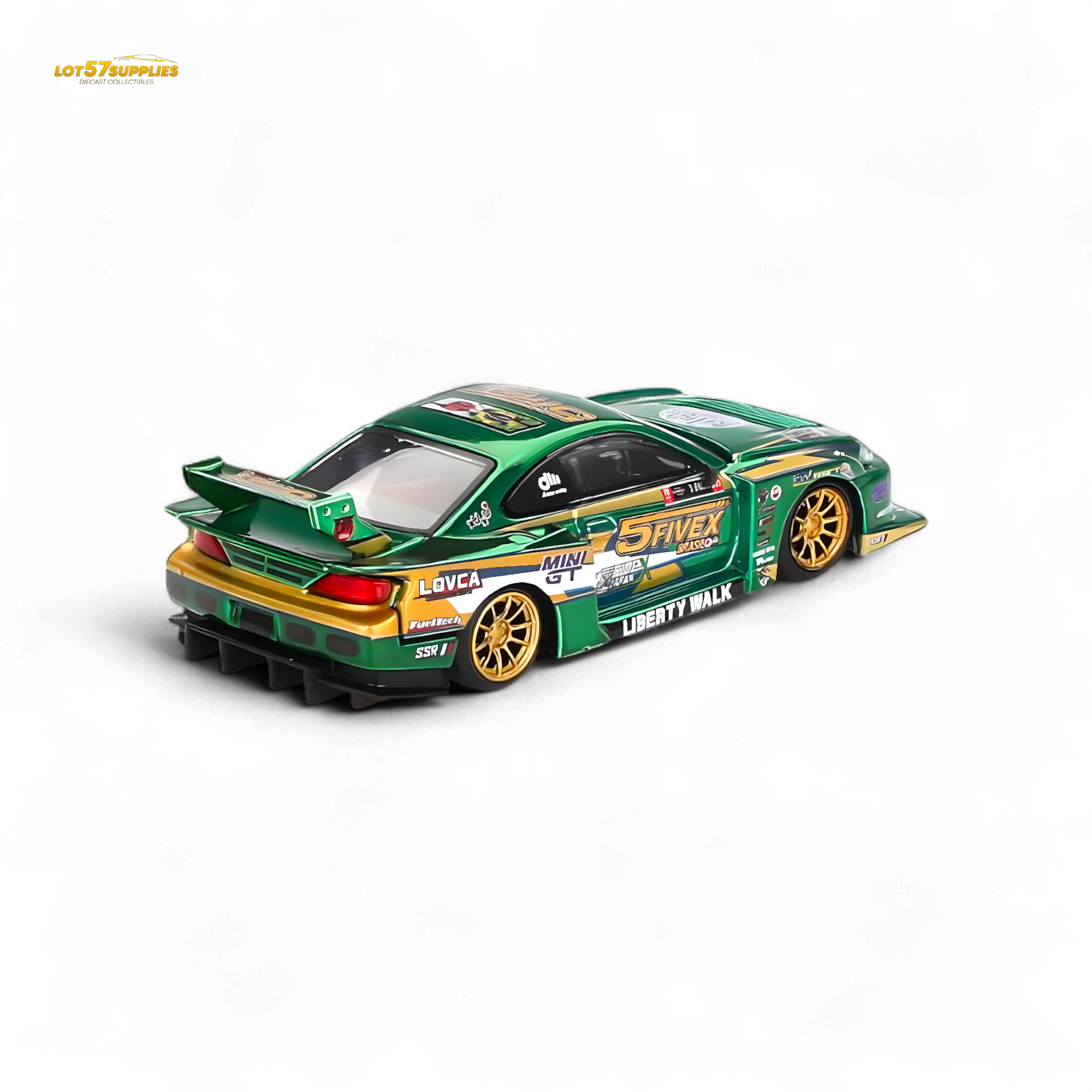 Mini-GT Nissan S15 Silvia LB-Super Silhouette 2024 Fausto Racing #858 1:64