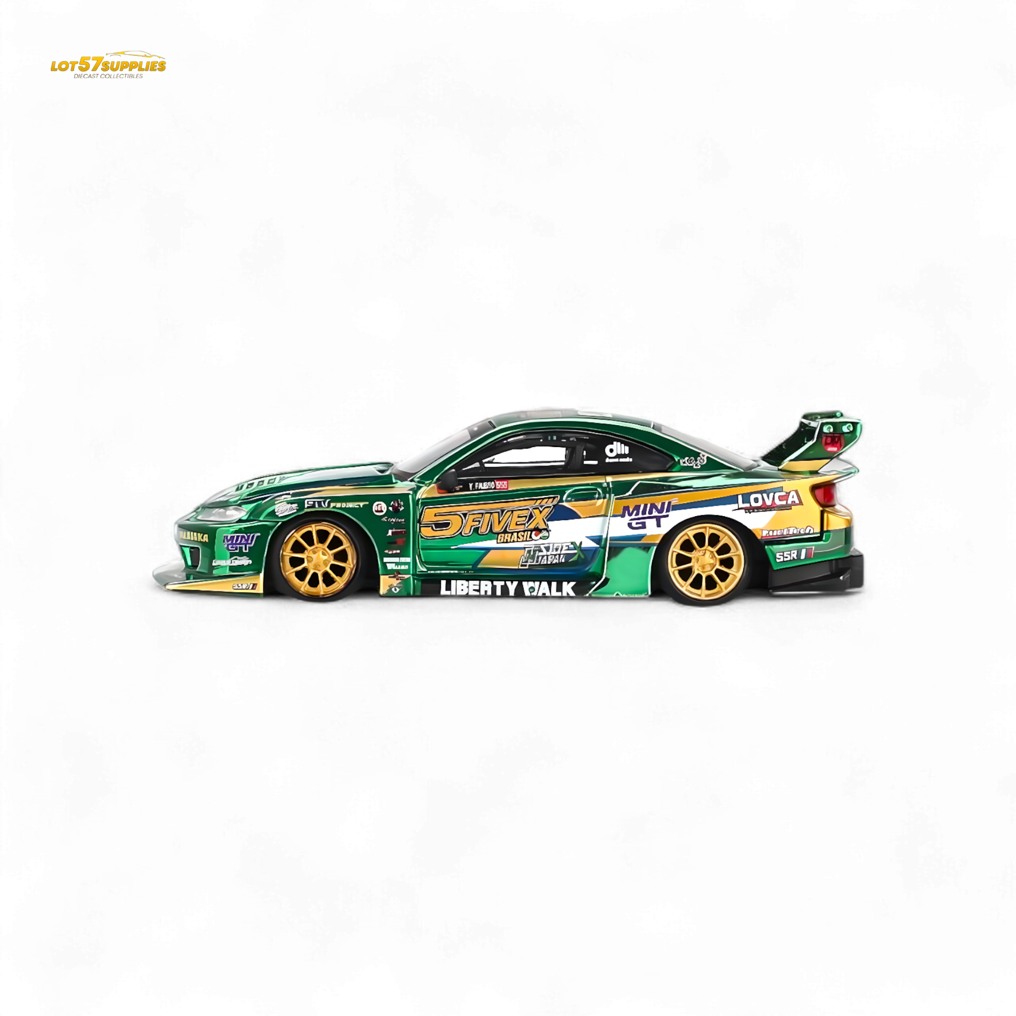 Mini-GT Nissan S15 Silvia LB-Super Silhouette 2024 Fausto Racing #858 1:64