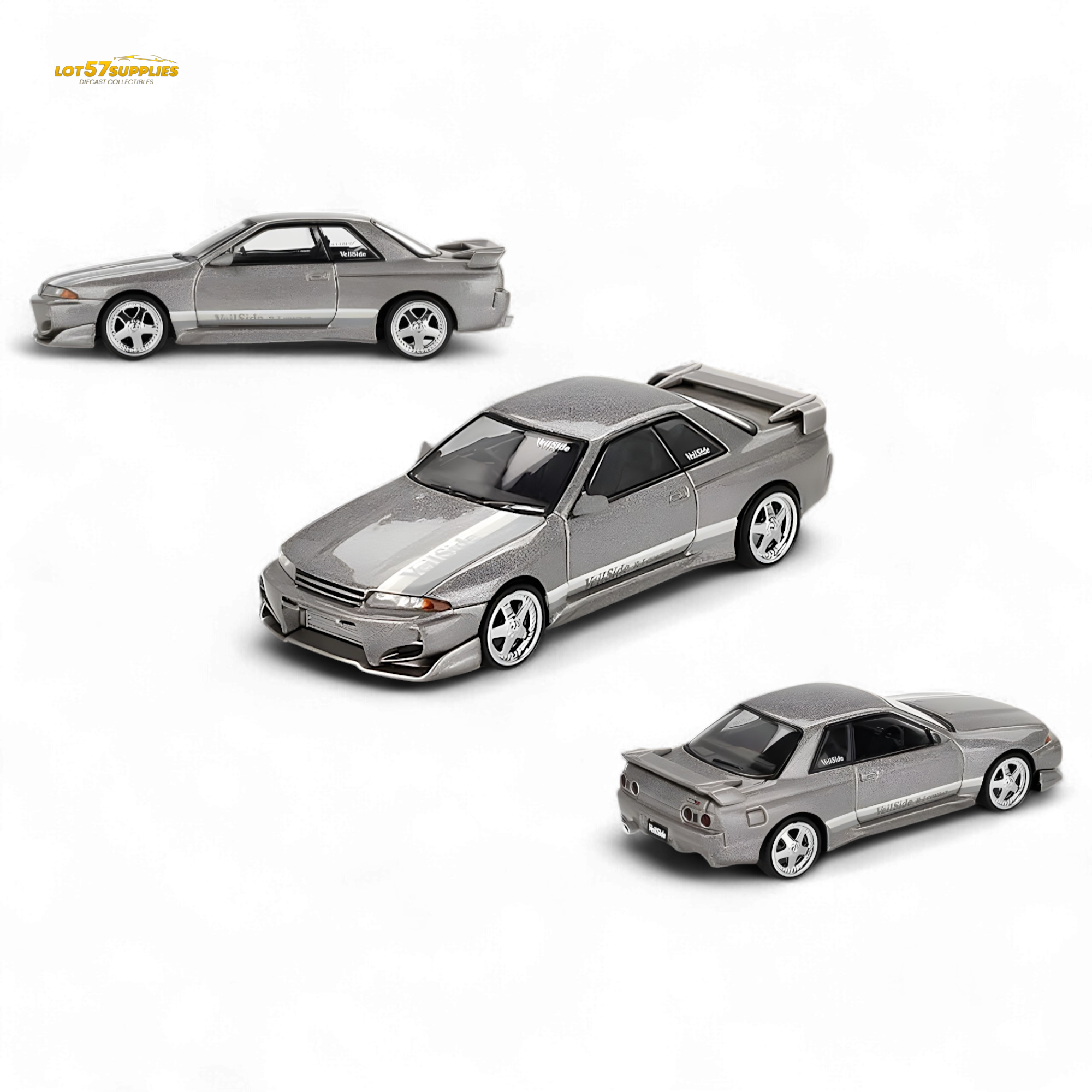 Nissan Skyline GT-R (R32) Veilside Combat C-I Veilside Combat Grey #971 1:64
