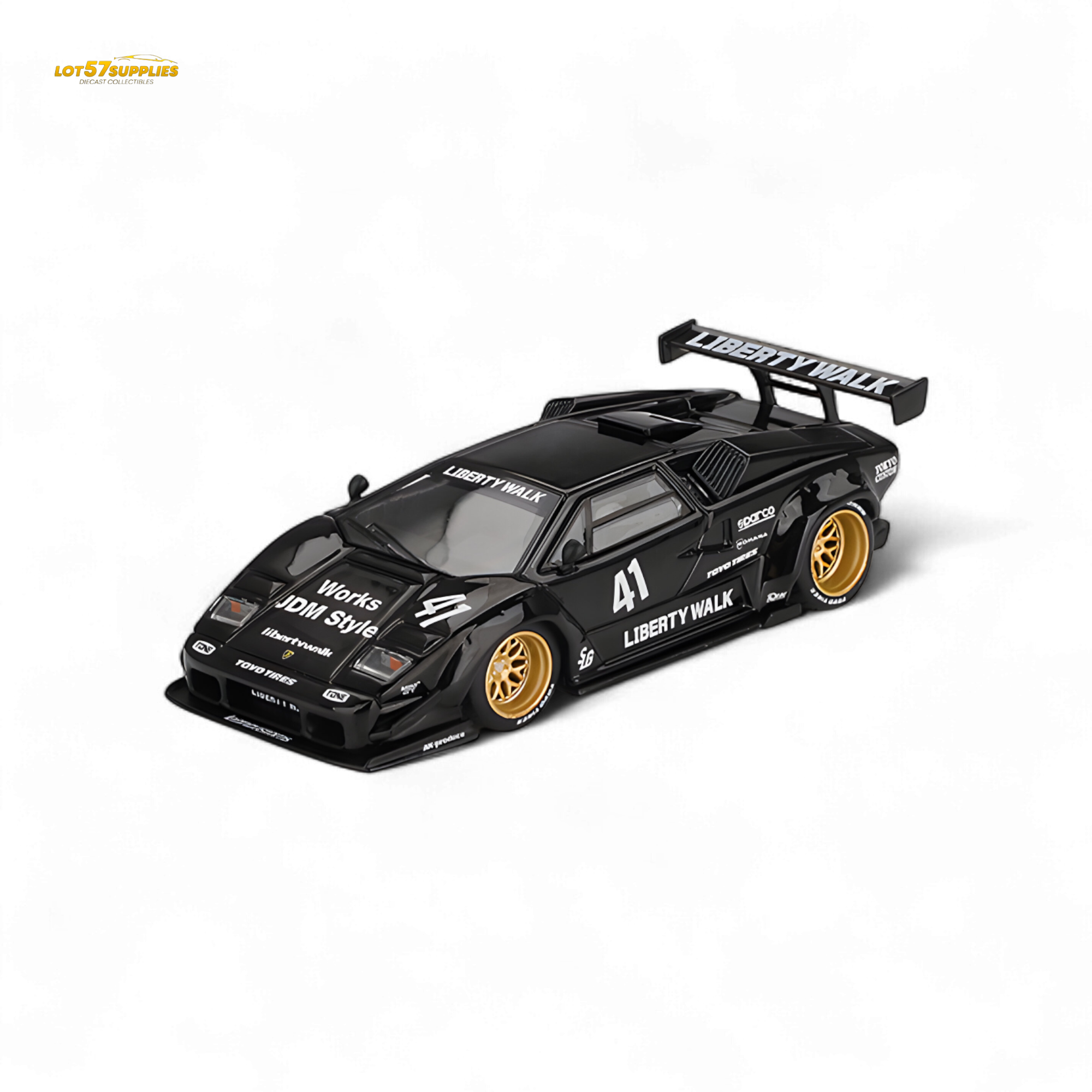 (Pre-Order) Mini GT Lamborghini Countach LB-WORKS - Black 1:64