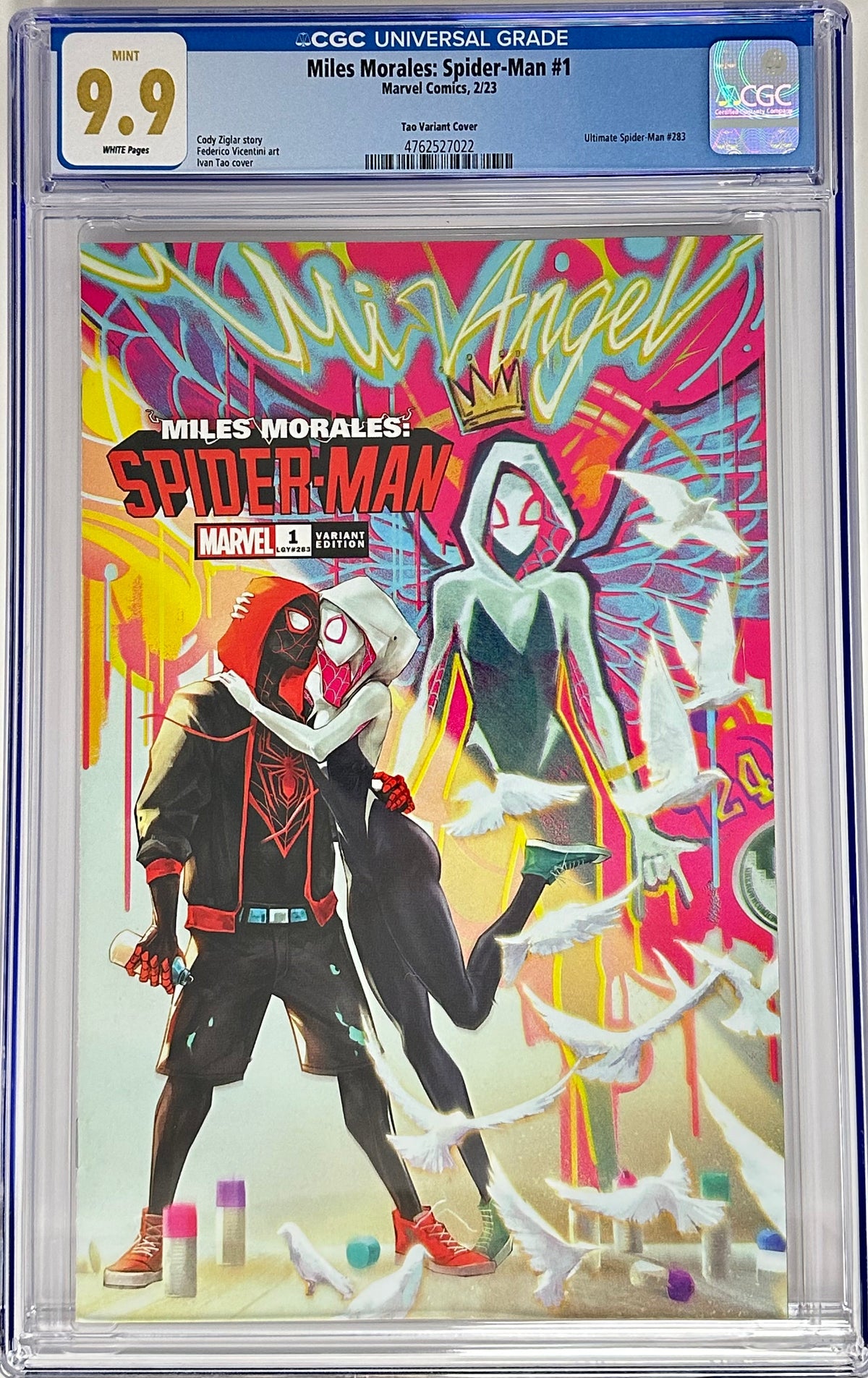 MILES MORALES: SPIDER-MAN #1 CGC 9.9 BLUE LABEL IVAN TAO EXCLUSIVE VAR [IN STOCK]