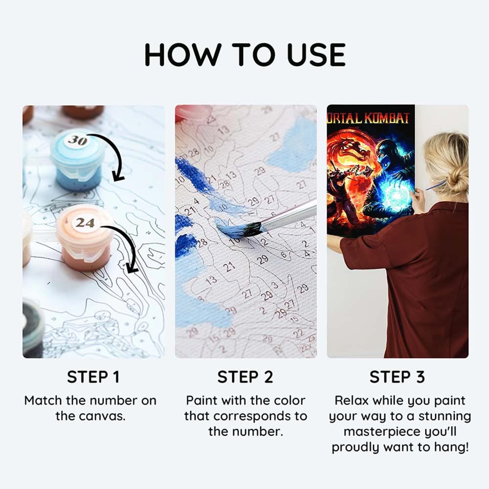 Mortal Kombat  - Paint By Numbers Kit