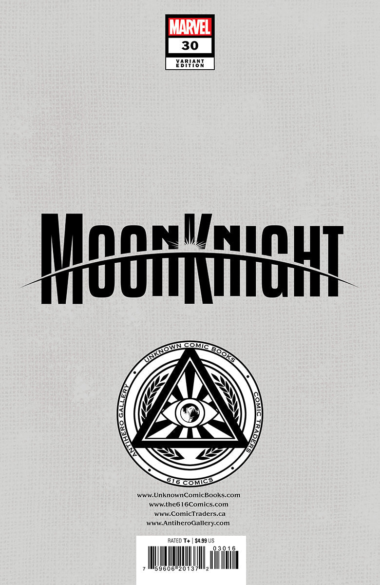 [SIGNED W/ COA] MOON KNIGHT #30 UNKNOWN COMICS TYLER KIRKHAM EXCLUSIVE VAR [IN STOCK]