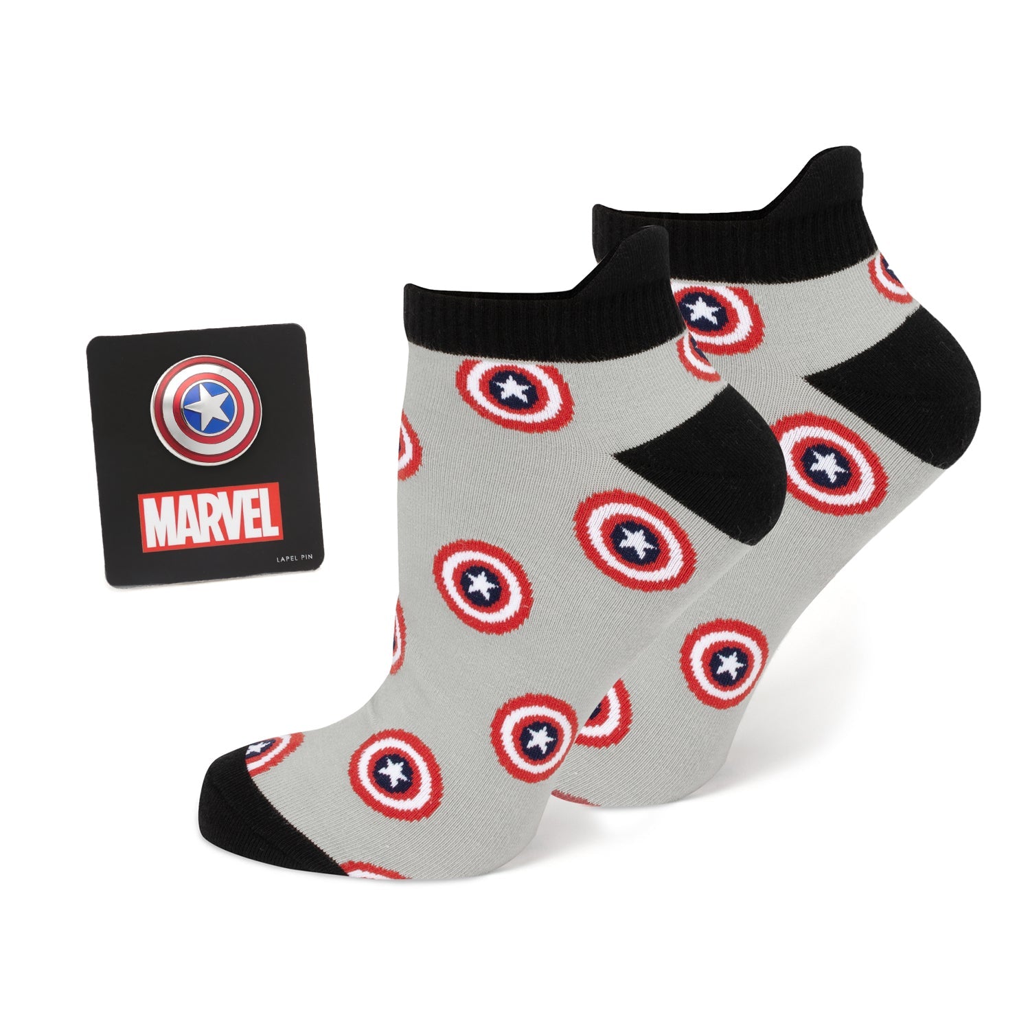 Marvel Captain America Gray Ankle Gift Set
