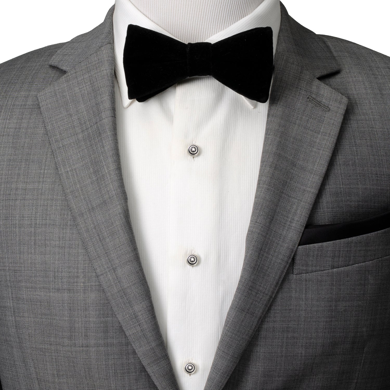 Marvel Captain America Shield Stainless Steel 5-Stud Set