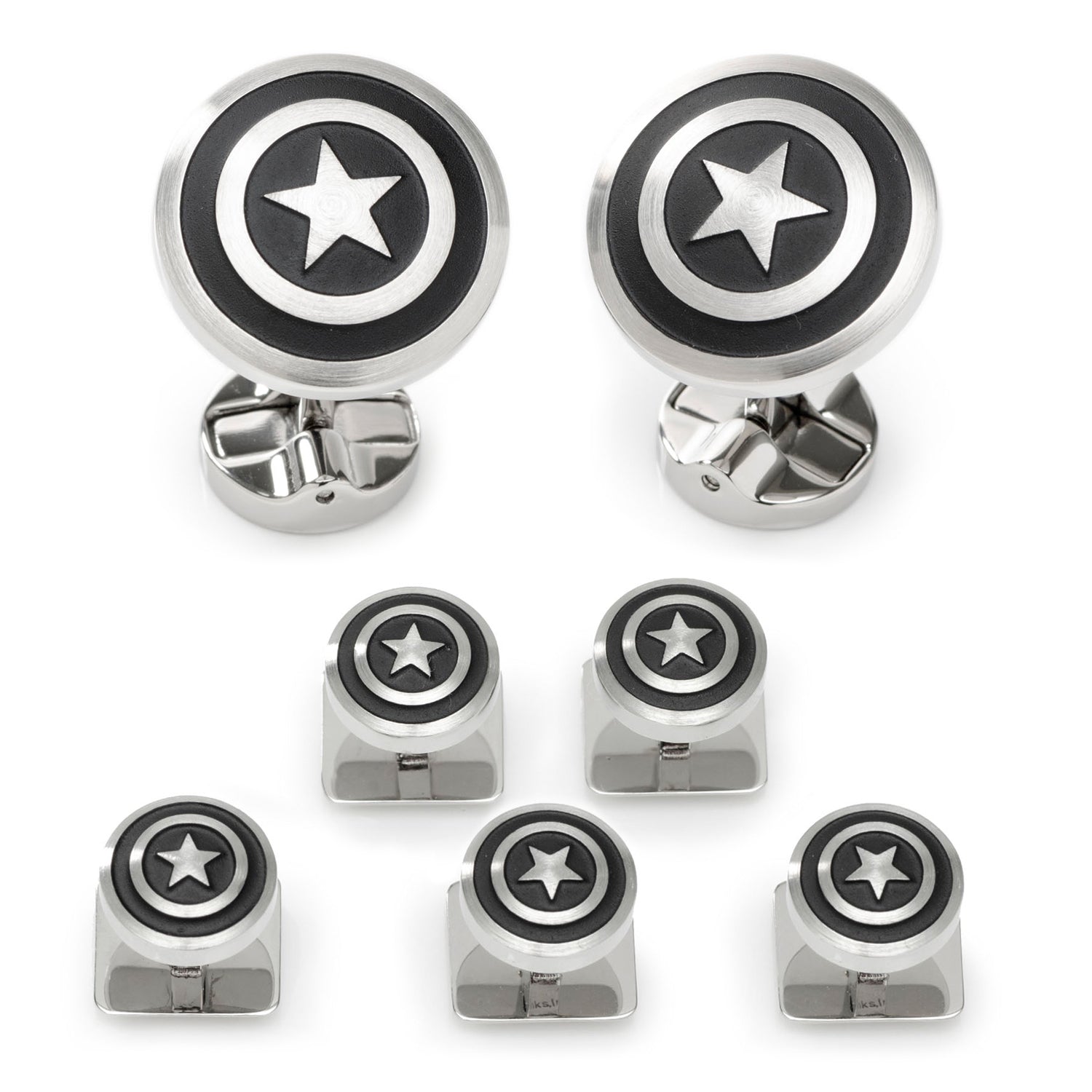 Marvel Captain America Shield Stainless Steel 5-Stud Set