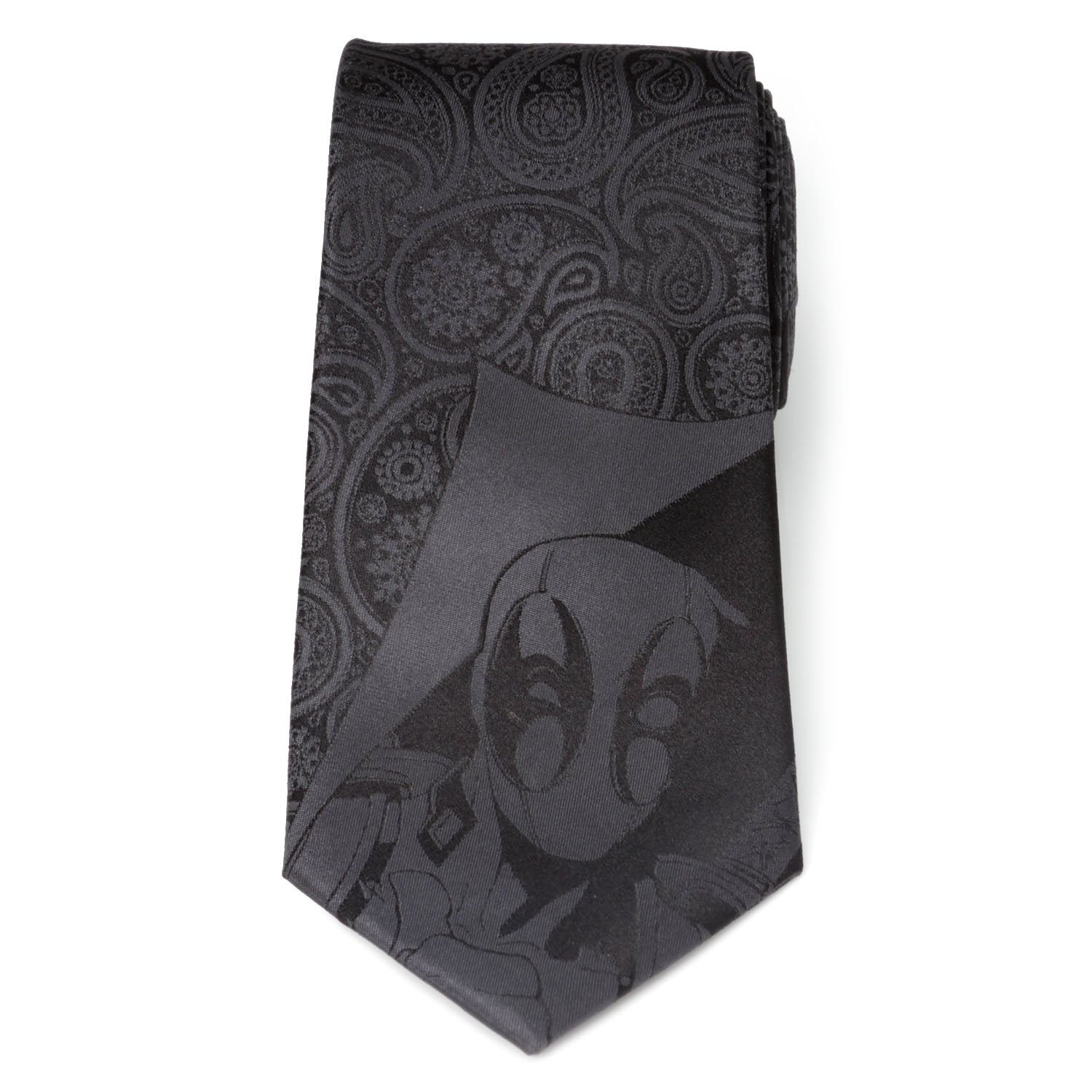 Marvel Deadpool Hidden Paisley Black Silk Men's Tie