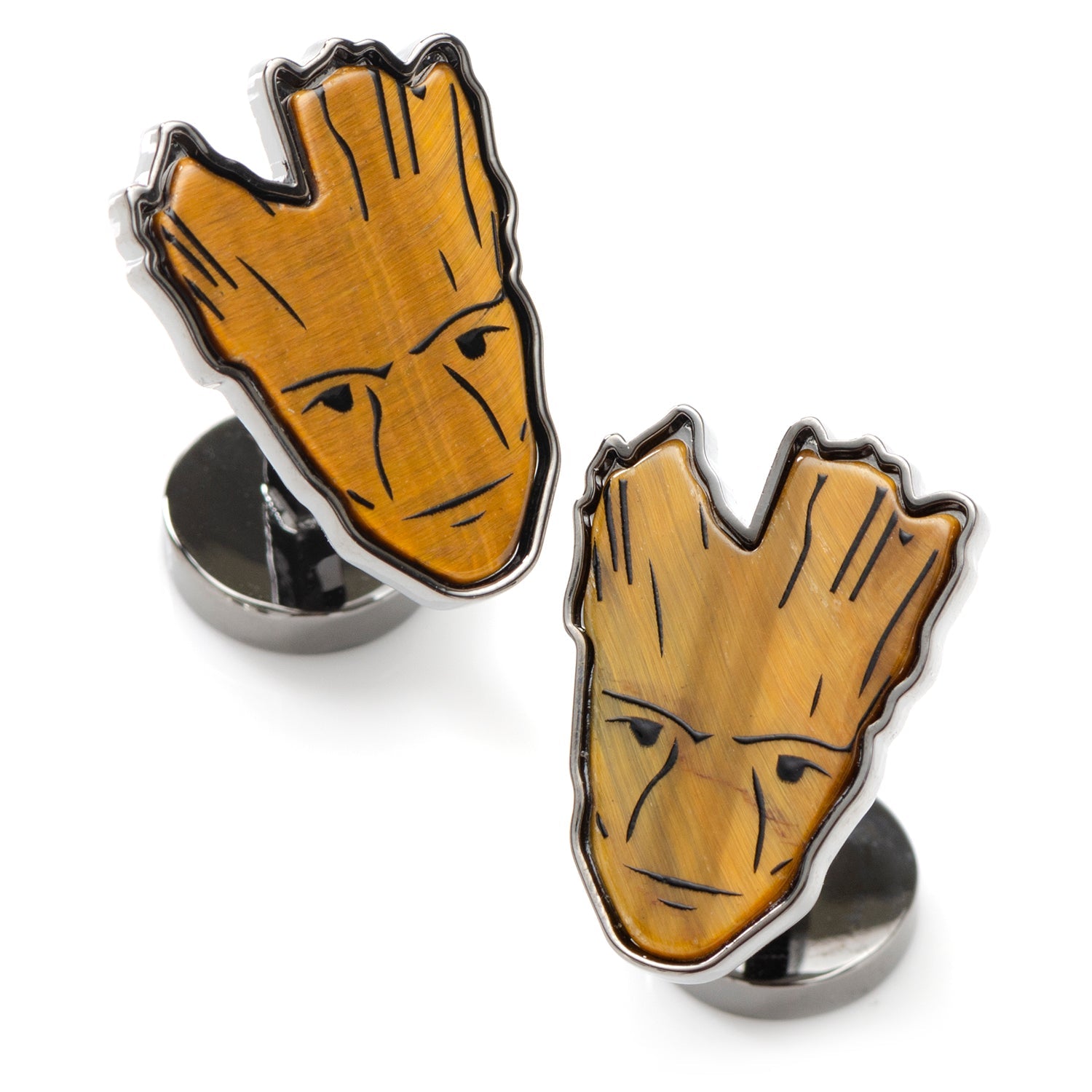 Marvel Guardians of the Galaxy Groot Tigers Eye Cufflinks