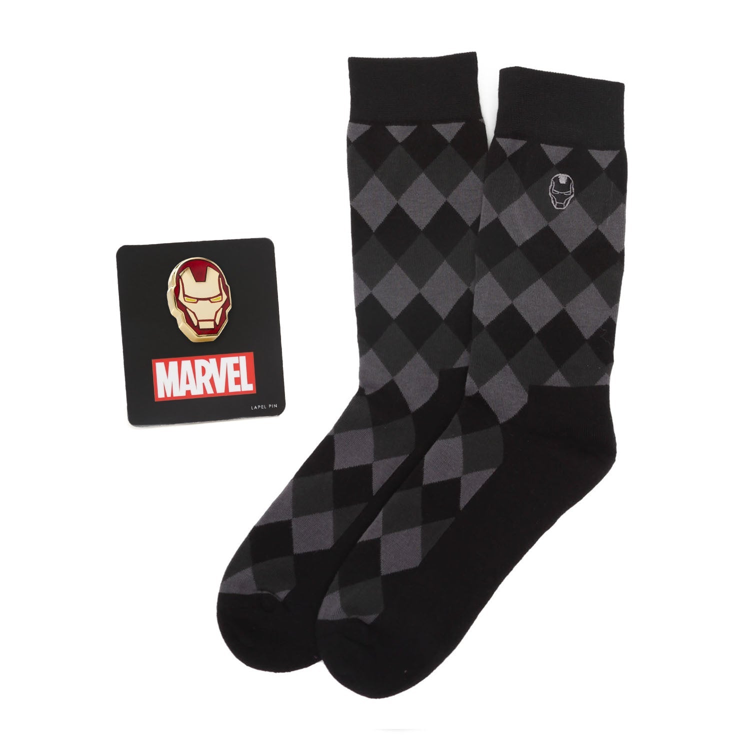 Marvel Iron Man Argyle Black Gift Set