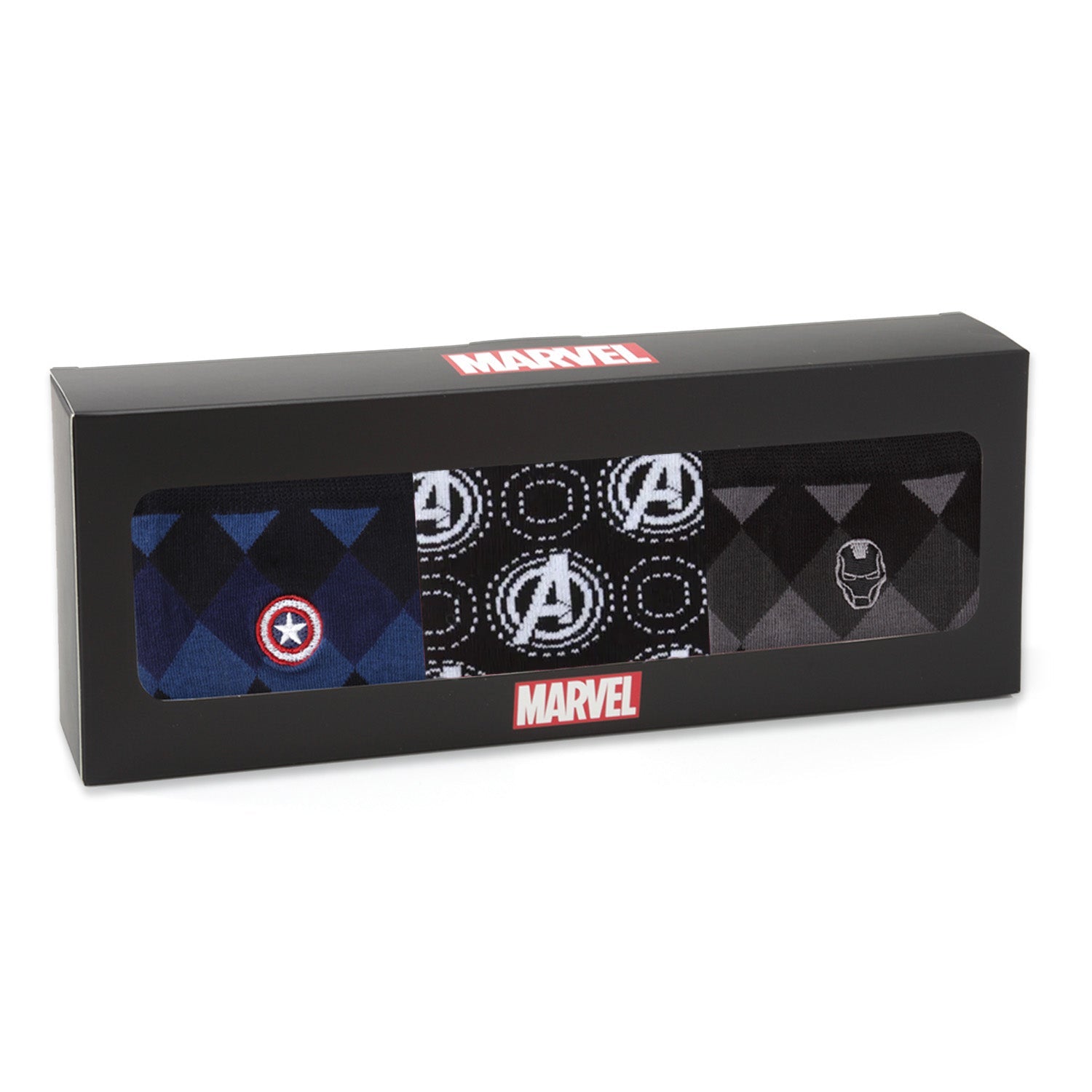 Marvel Argyle 3 Socks Pack and Lapel Pin Gift Set