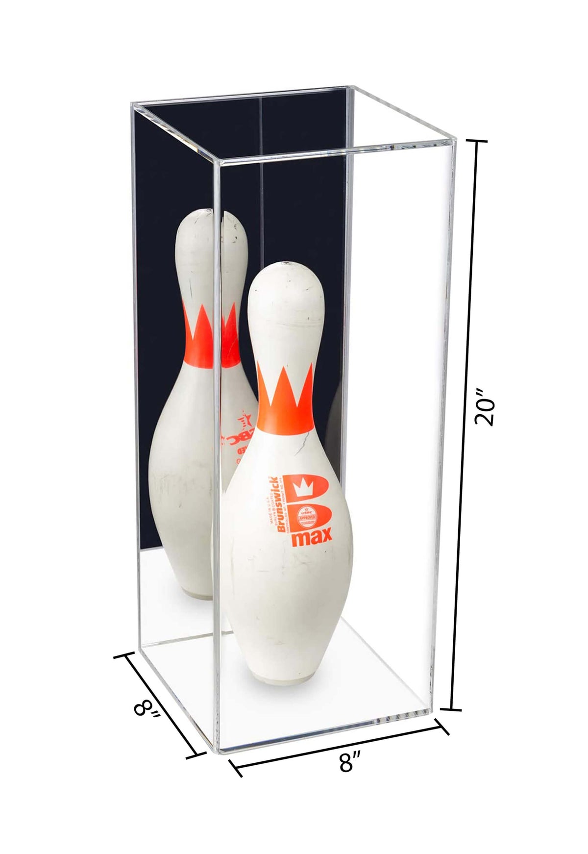 Versatile Acrylic Display Case with Slide Back and Size Options