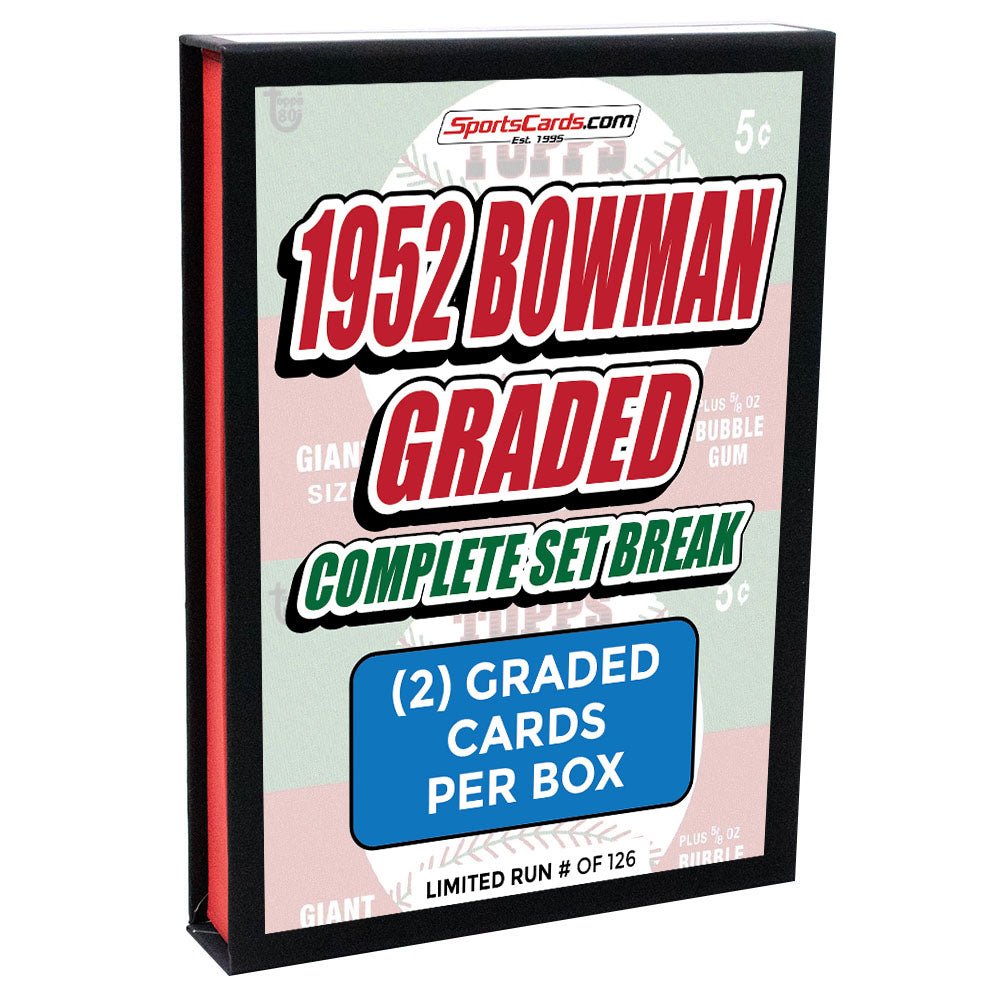 1952 BOWMAN BASEBALL COMPLETE GRADED SET BREAK - 2 GRADED CARDS PER BOX!