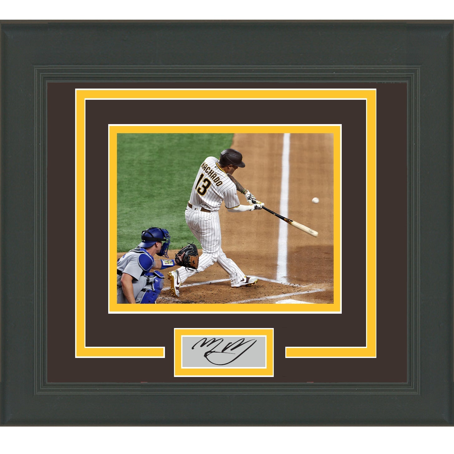 Framed Manny Machado Facsimile Laser Engraved Signature Auto San Diego Padres 11x14 Baseball Photo