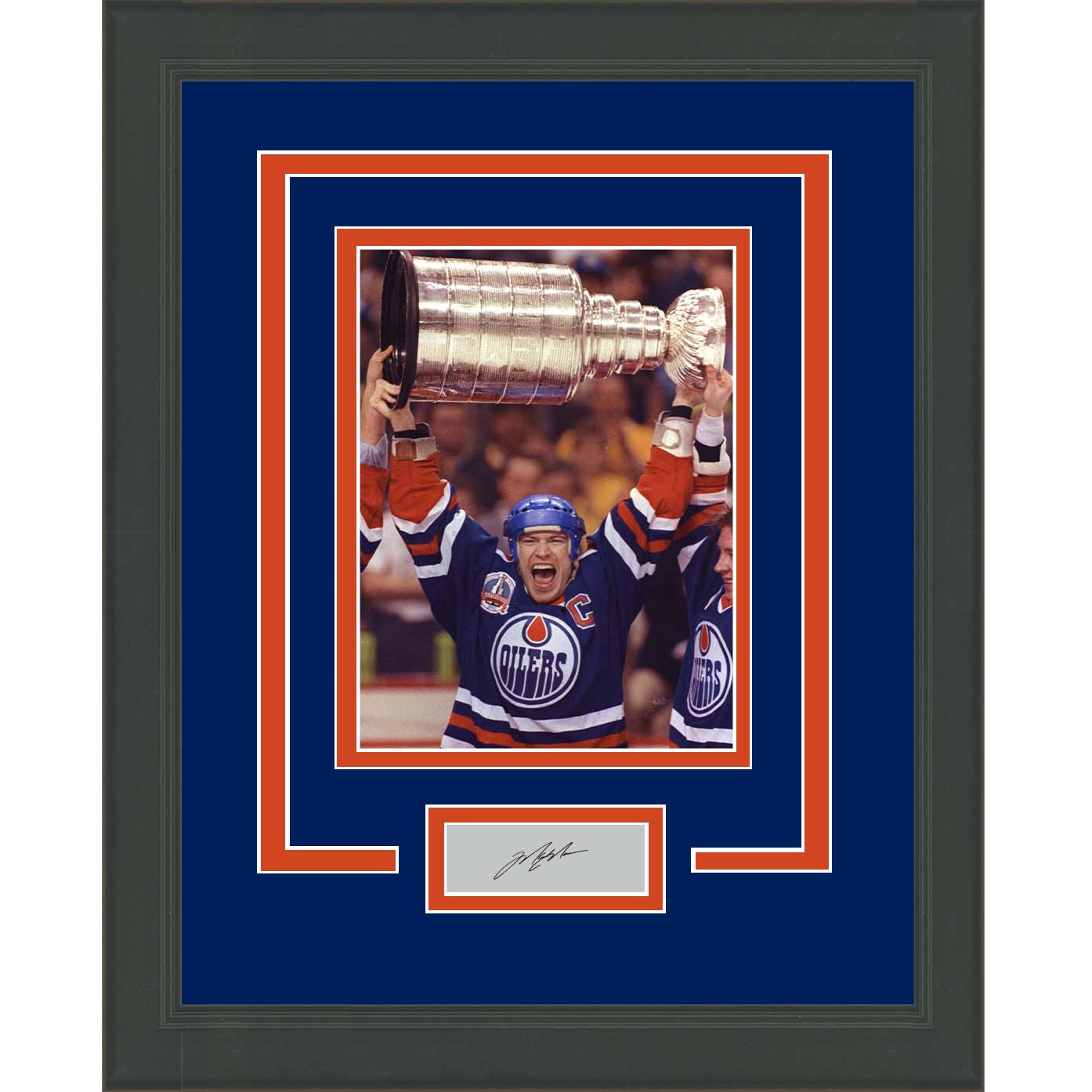Framed Mark Messier Facsimile Laser Engraved Signature Auto Edmonton Oilers 11x14 Hockey Photo