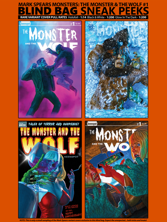 Mark Spears Monsters The Monster & The Wolf #1 A Mark Spears Blind Bag (10/15/2025) Ex Posse 10 PACK