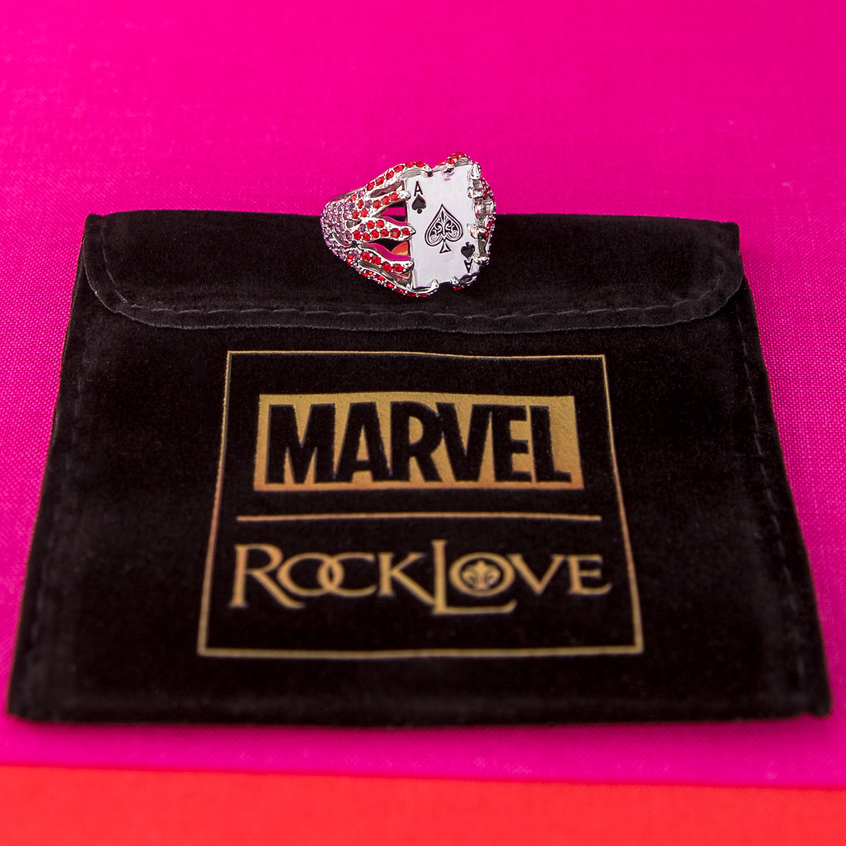 Marvel X RockLove X-MEN Gambit Kinetic Card Ring