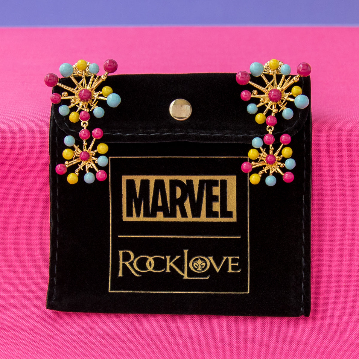 Marvel X RockLove X-MEN Jubilee Fireworks Earrings