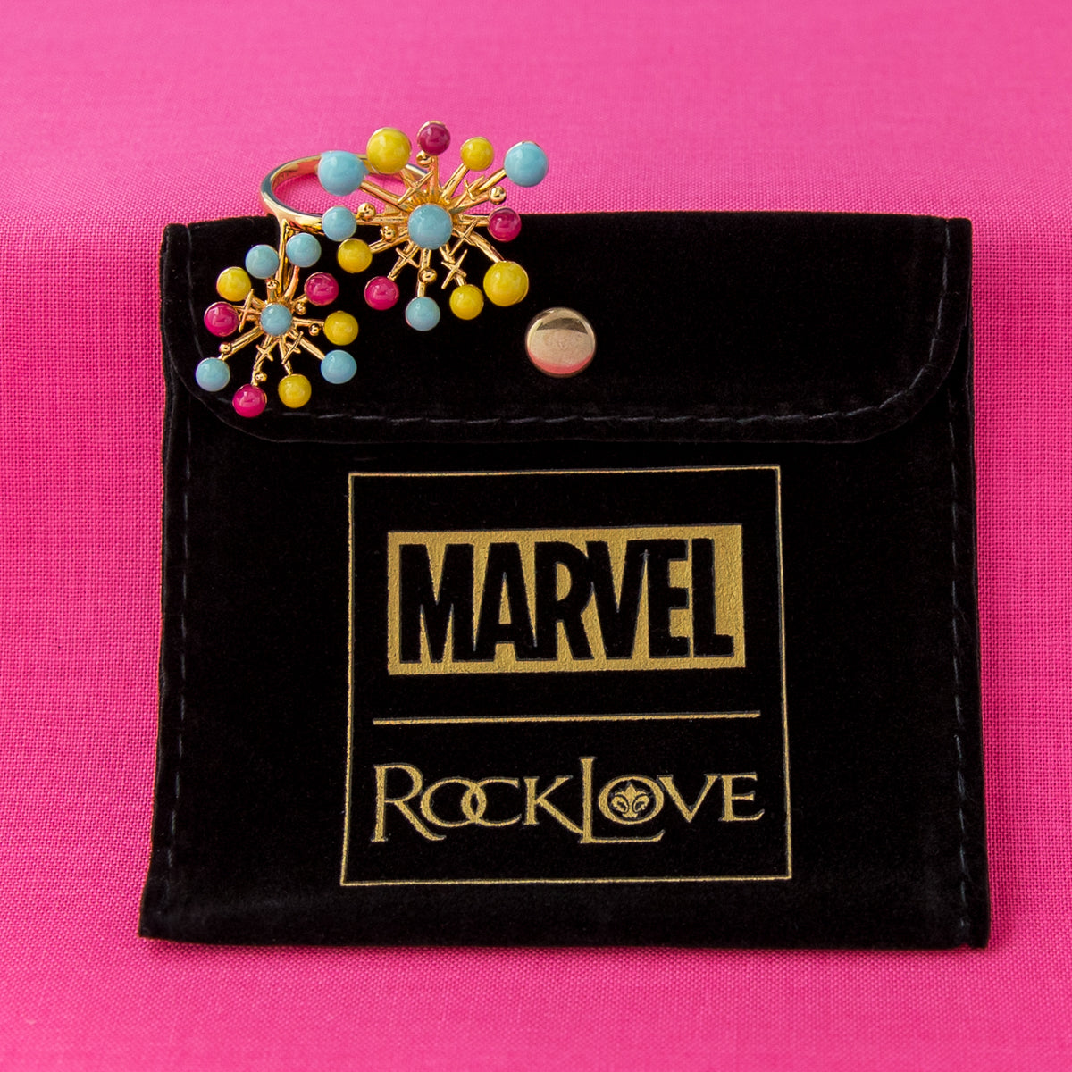 Marvel X RockLove X-MEN Jubilee Fireworks Ring