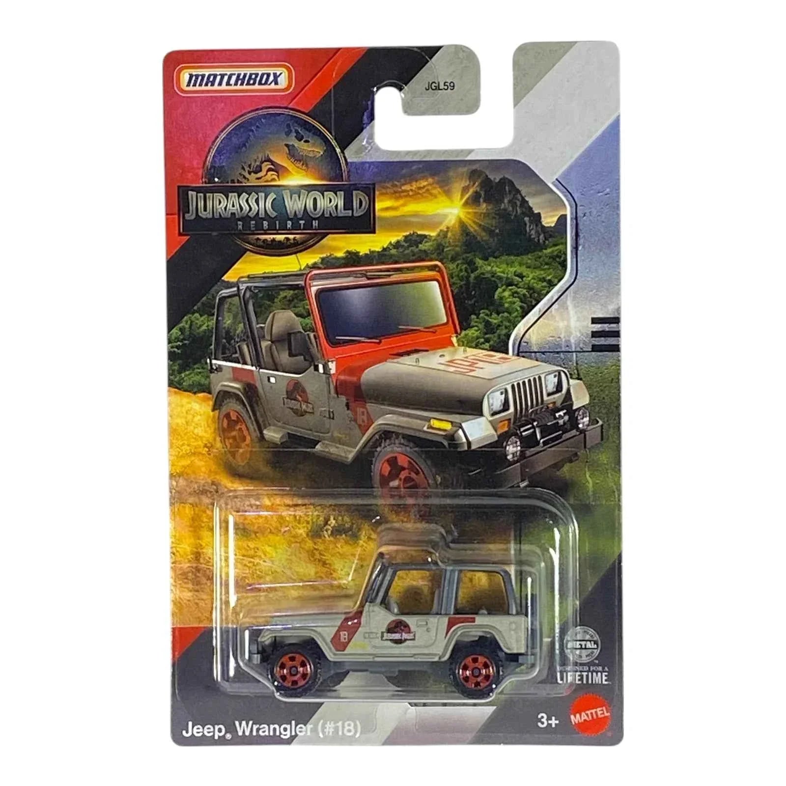 Matchbox Jeep Wrangler (#18) - Jurassic World Rebirth Collection