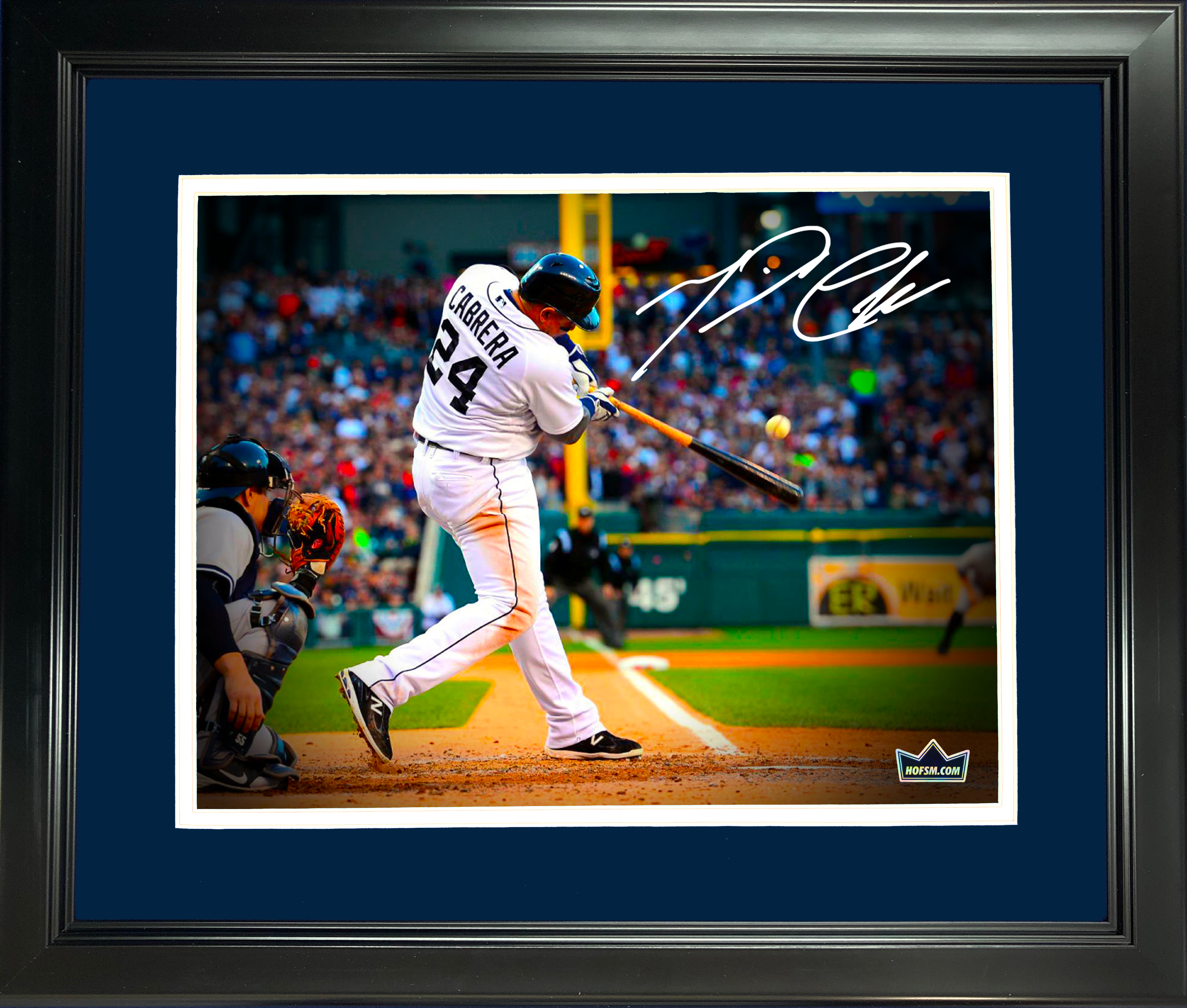 Framed Miguel Cabrera Detroit Tigers Facsimile Laser Engraved Signature Auto 11"x14" Baseball Photo HOFSM Holo